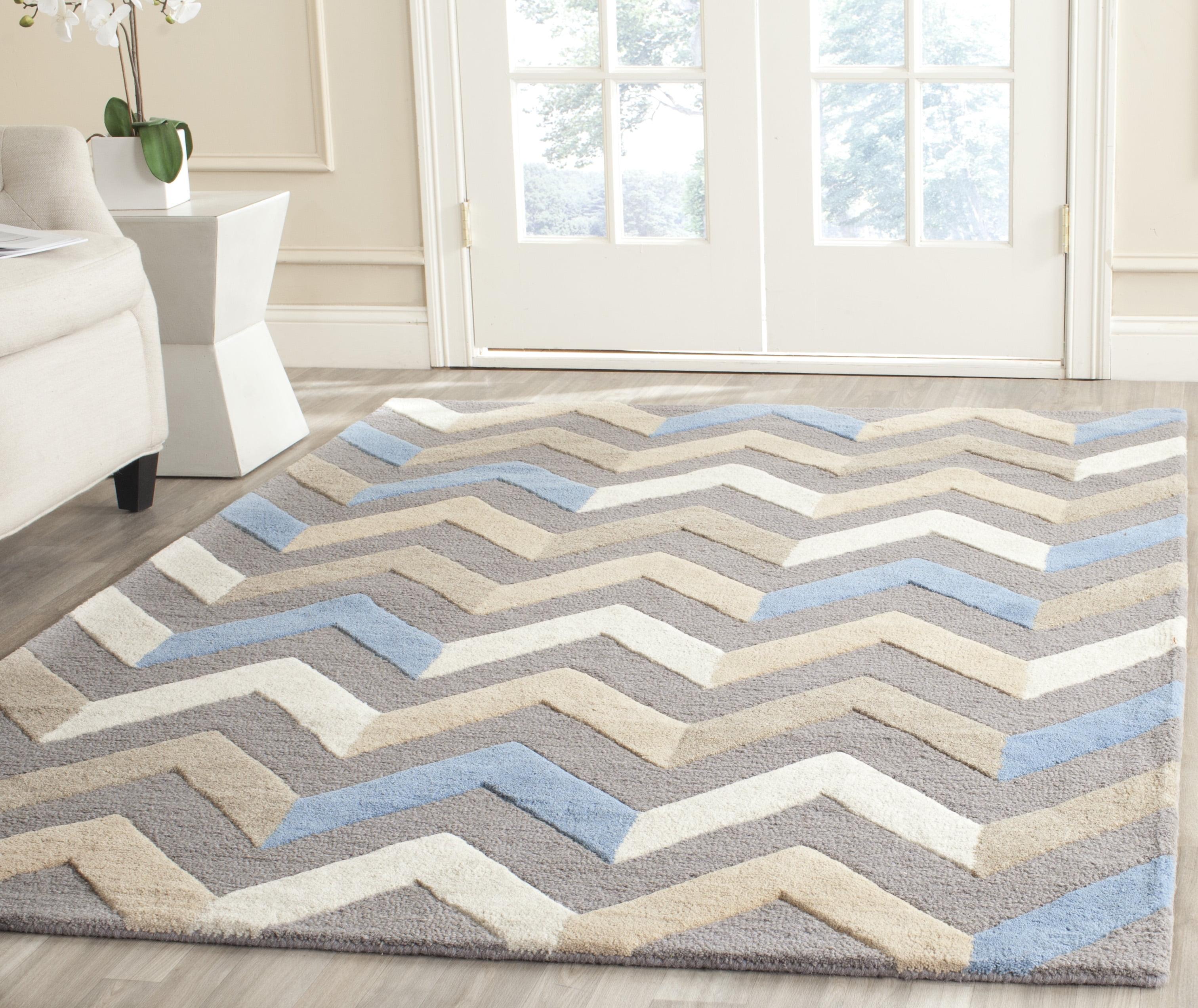 Safavieh Cambridge Hand Tufted Wool Chevron Rug