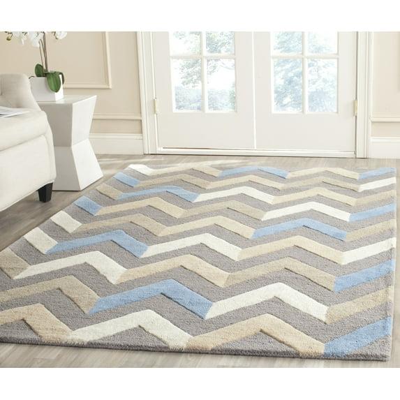 Safavieh Cambridge Hand Tufted Wool Chevron Rug