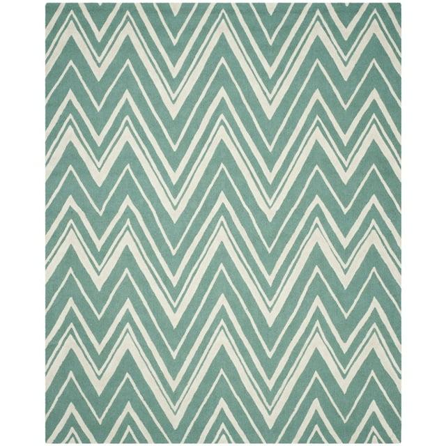 Cambridge CAM711 Tufted Indoor Area Rug - Teal/Ivory - 4'x6' - Safavieh