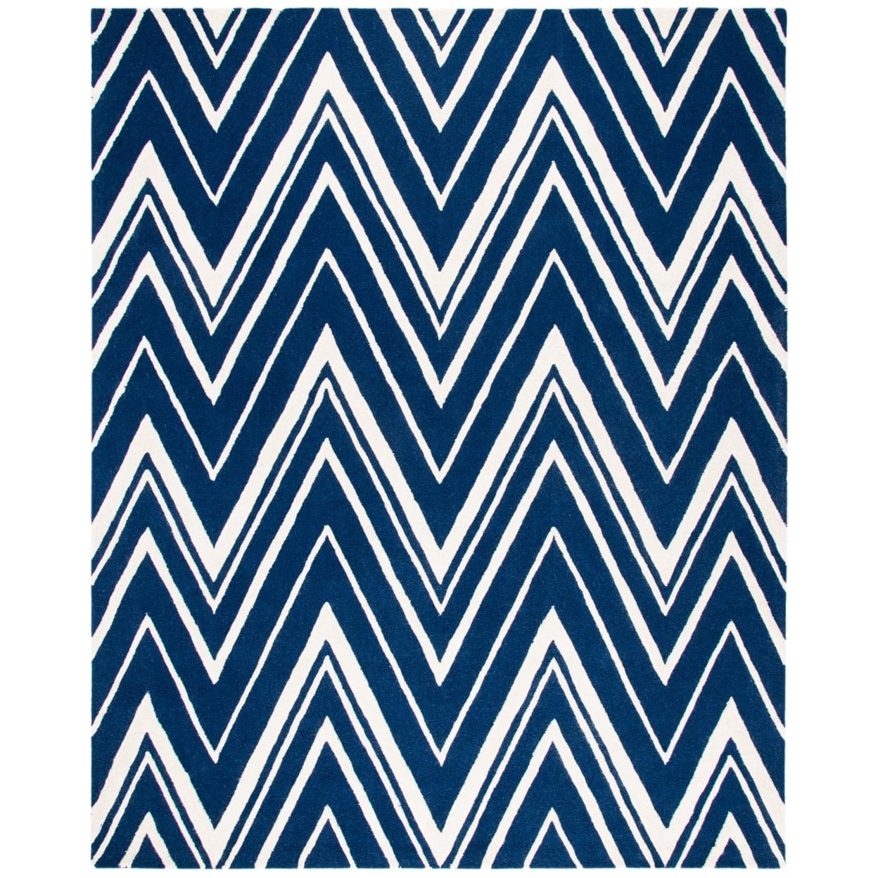 Cambridge CAM711 Tufted Indoor Runner Rug - Navy/Ivory - 2'6"x6' - Safavieh