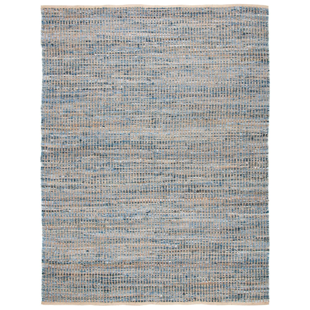 Cape Cod CAP352 Hand Woven Area Rug - Natural/Blue - 6'x9' - Safavieh.