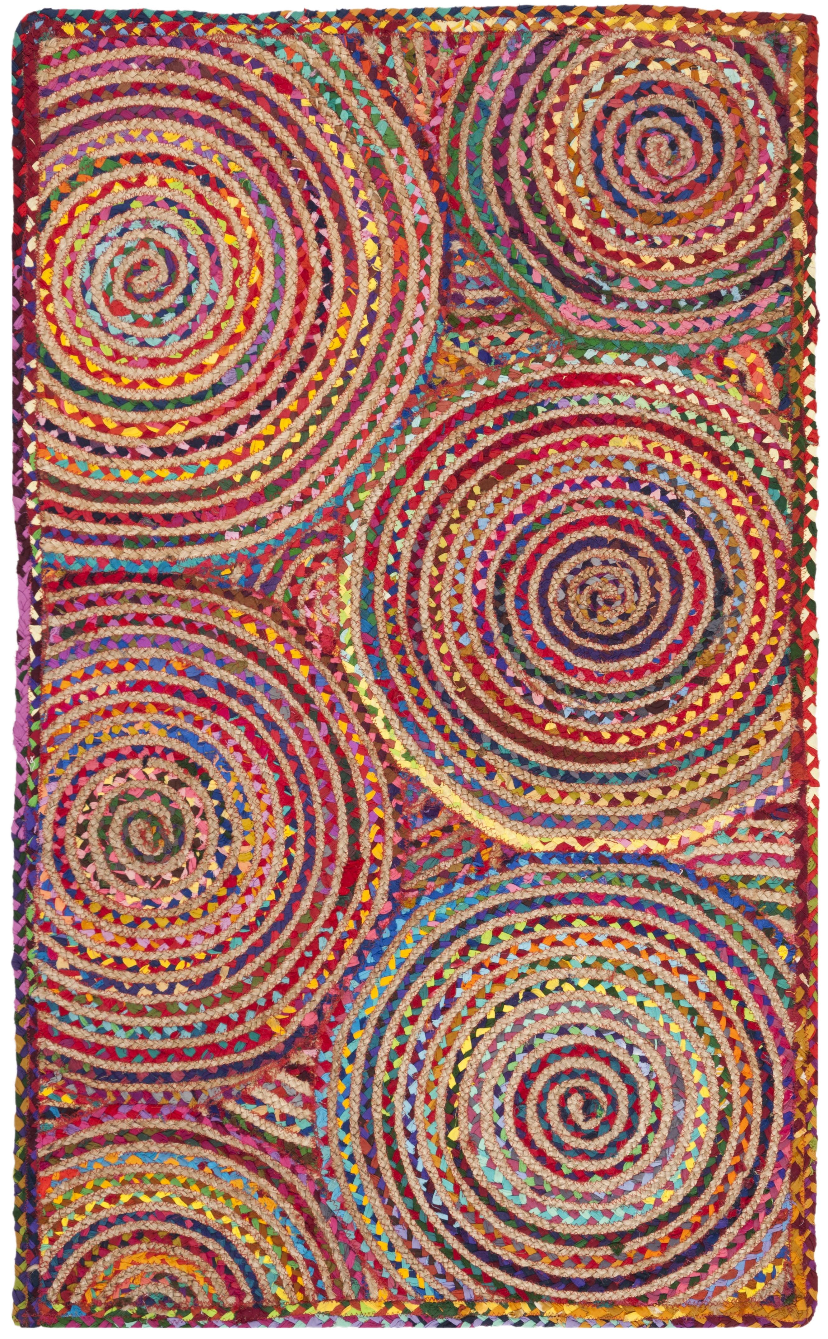 Cape Cod CAP203 Woven Indoor Accent Rug - Red/Multi - 3'x5' - Safavieh