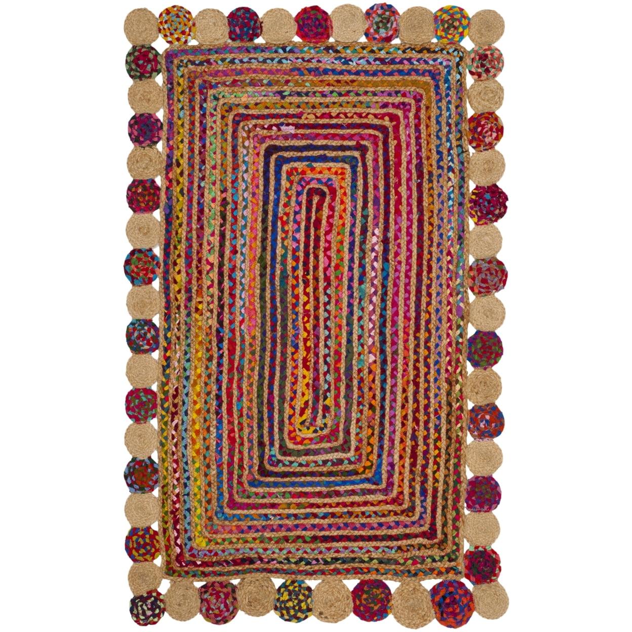 Cape Cod CAP201 Woven Indoor Area Rug - Red/Multi - 2'x3' - Safavieh