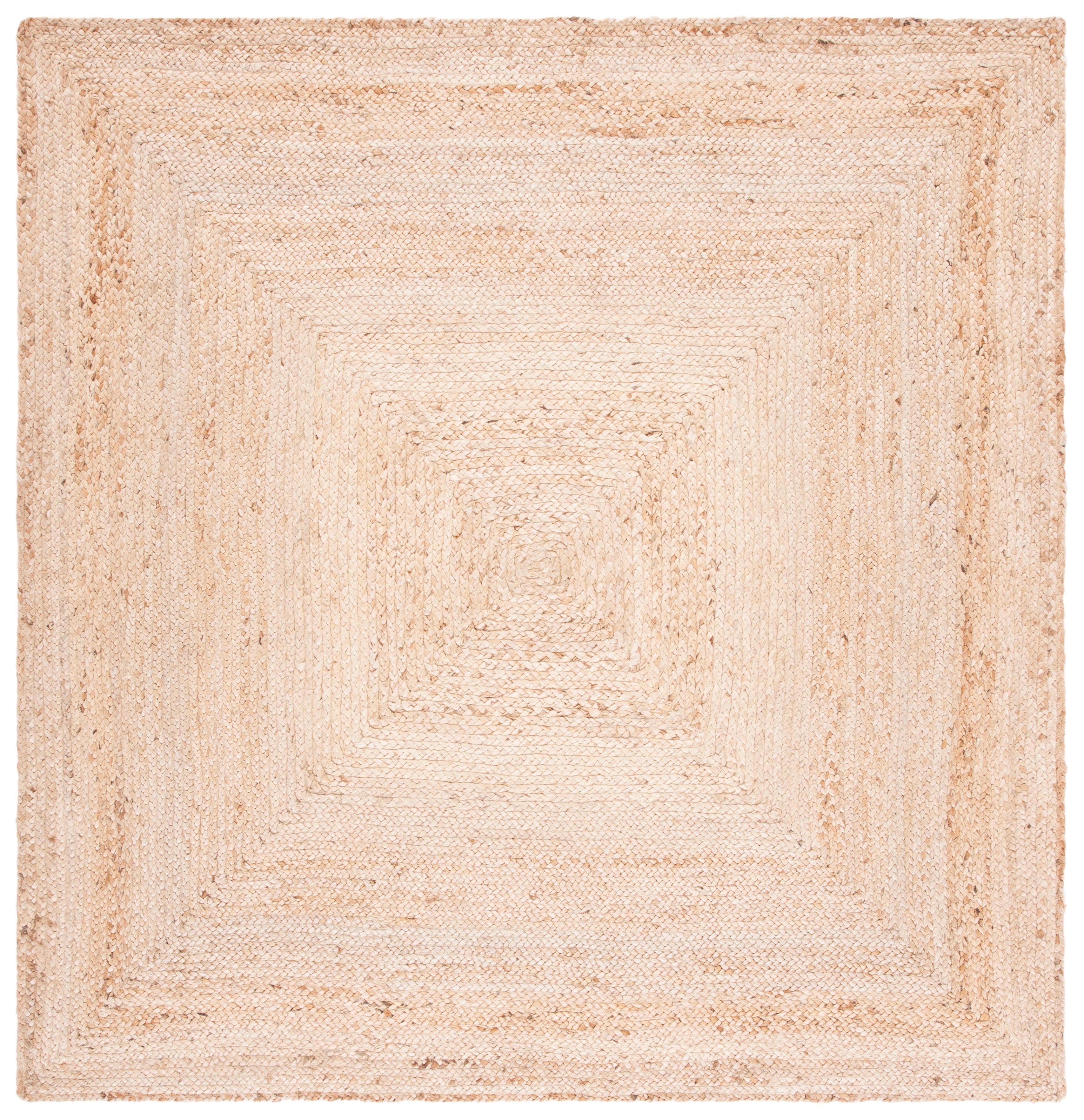 SAFAVIEH Cape Cod Aldous Geometric Area Rug, Natural, 3' x 3' Square