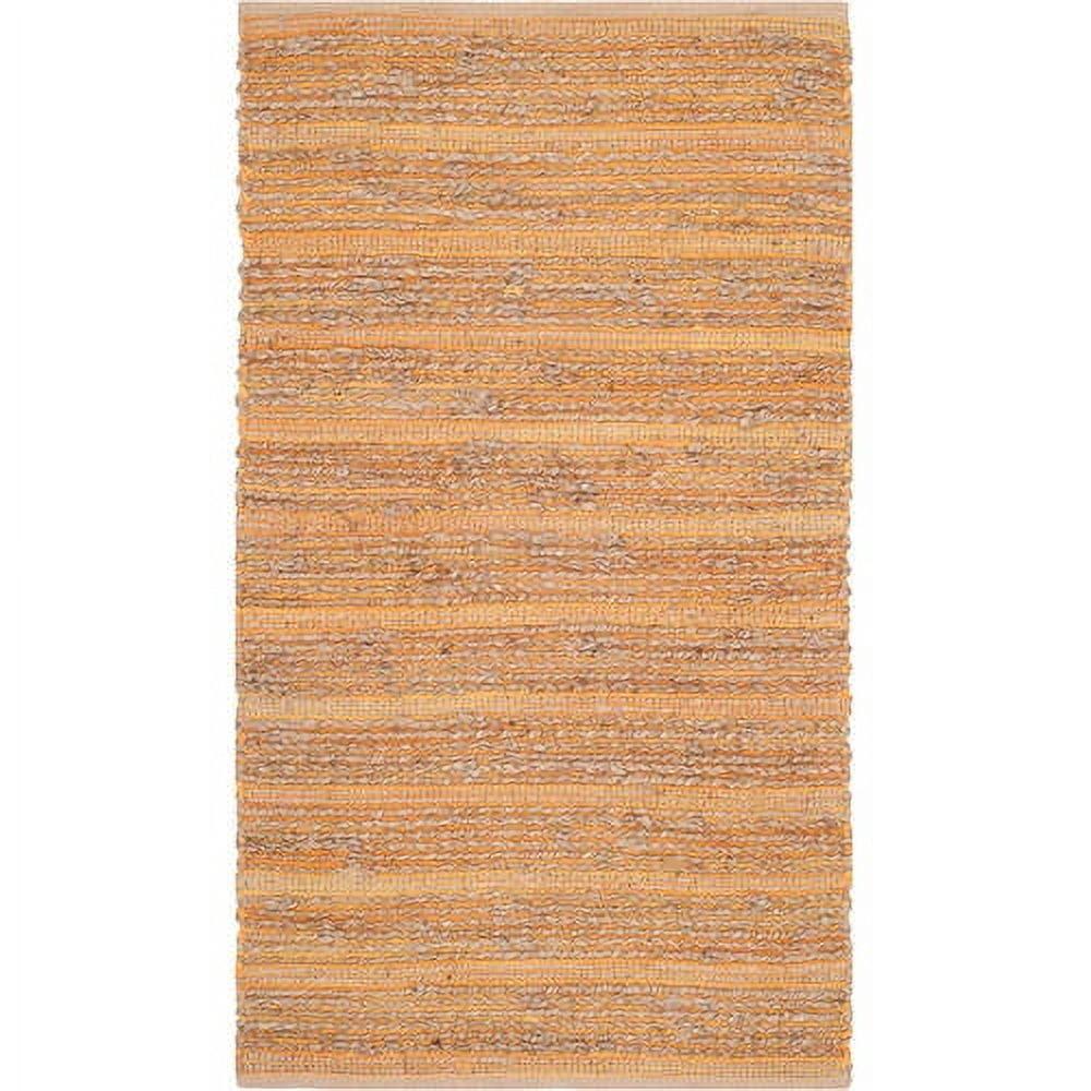 Cape Cod 3' x 5' Orange Handwoven Jute Area Rug