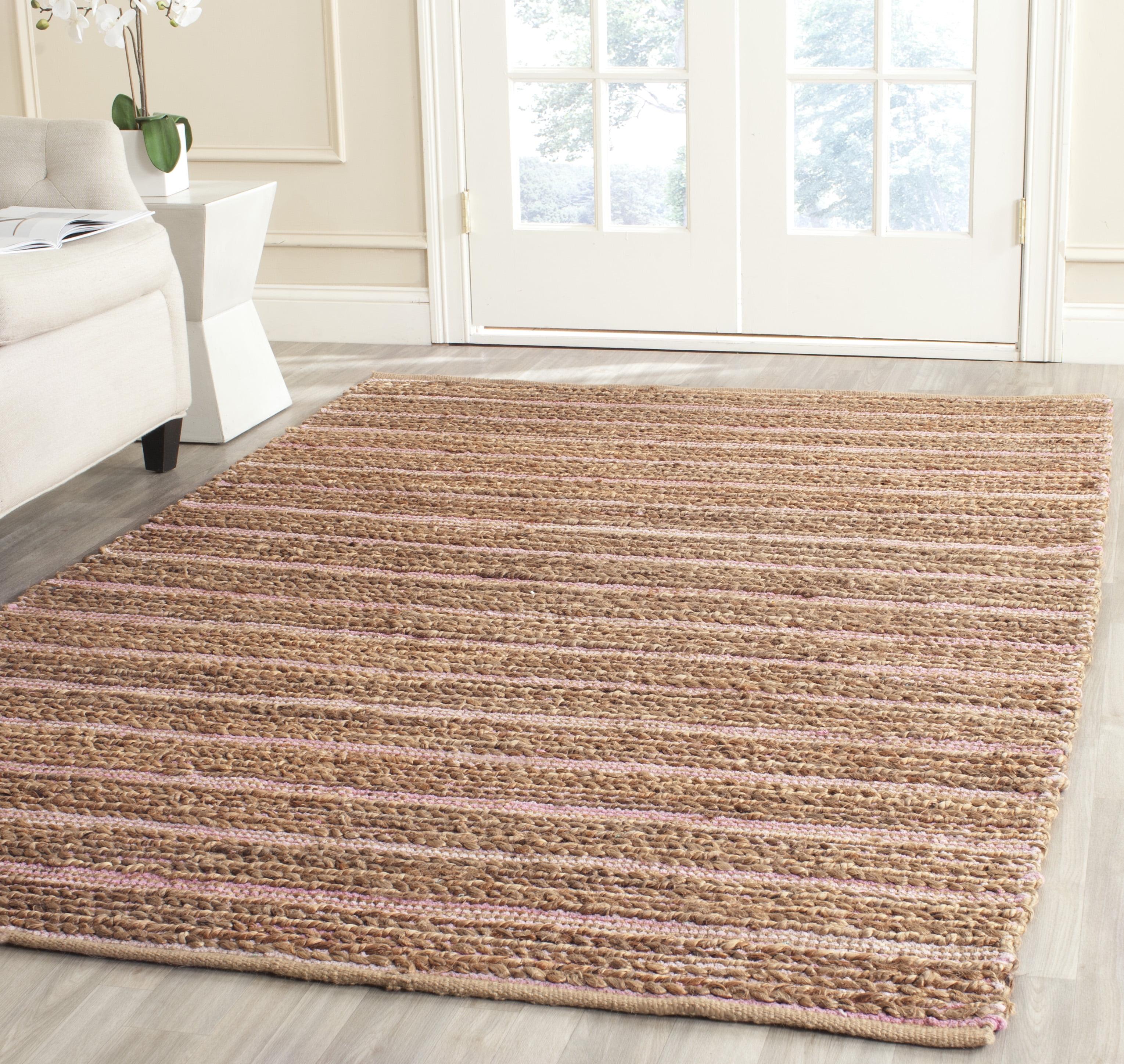 Blush Serenity 8' x 10' Hand-Knotted Cotton Area Rug