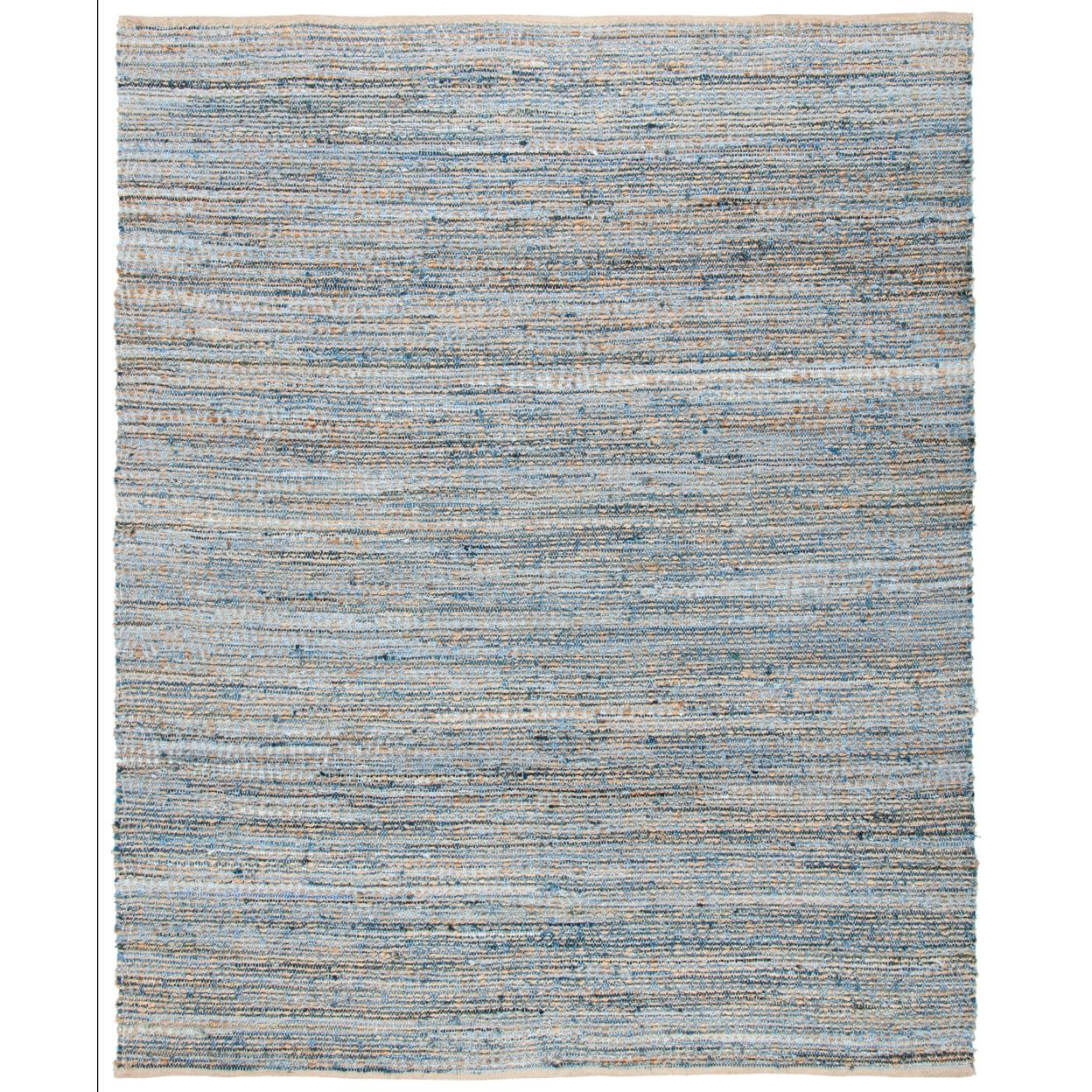 Cape Cod 8' x 10' Blue and Natural Wool Area Rug