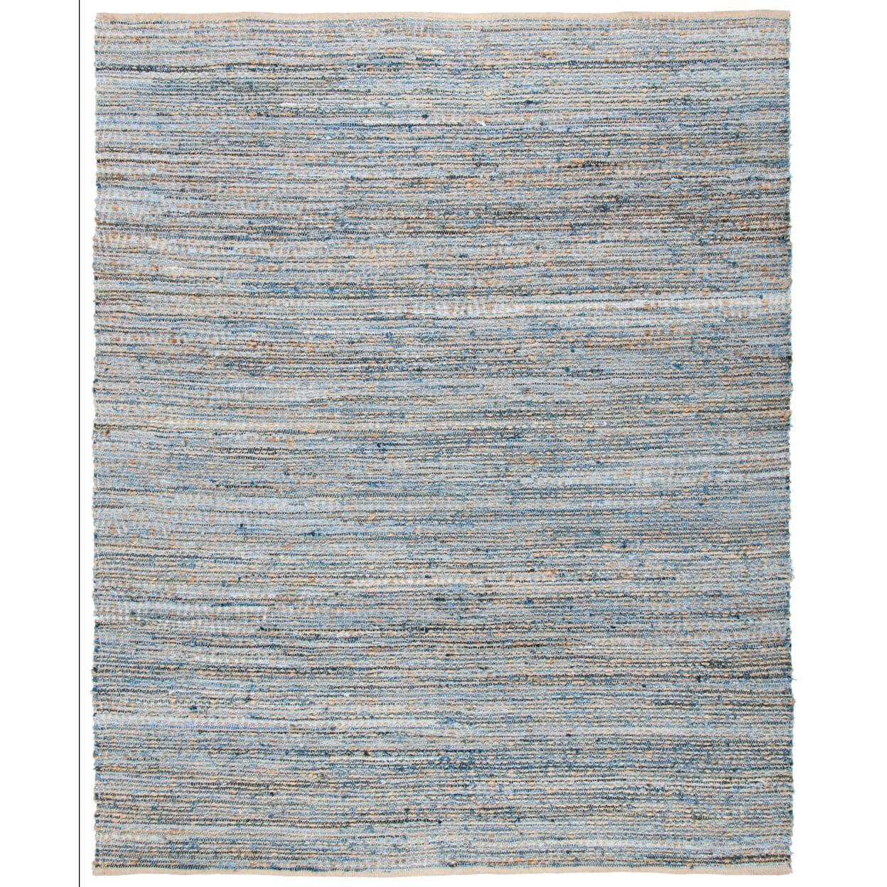 Cape Cod CAP351 Woven Indoor Area Rug - Natural/Blue - 10'x14' - Safavieh