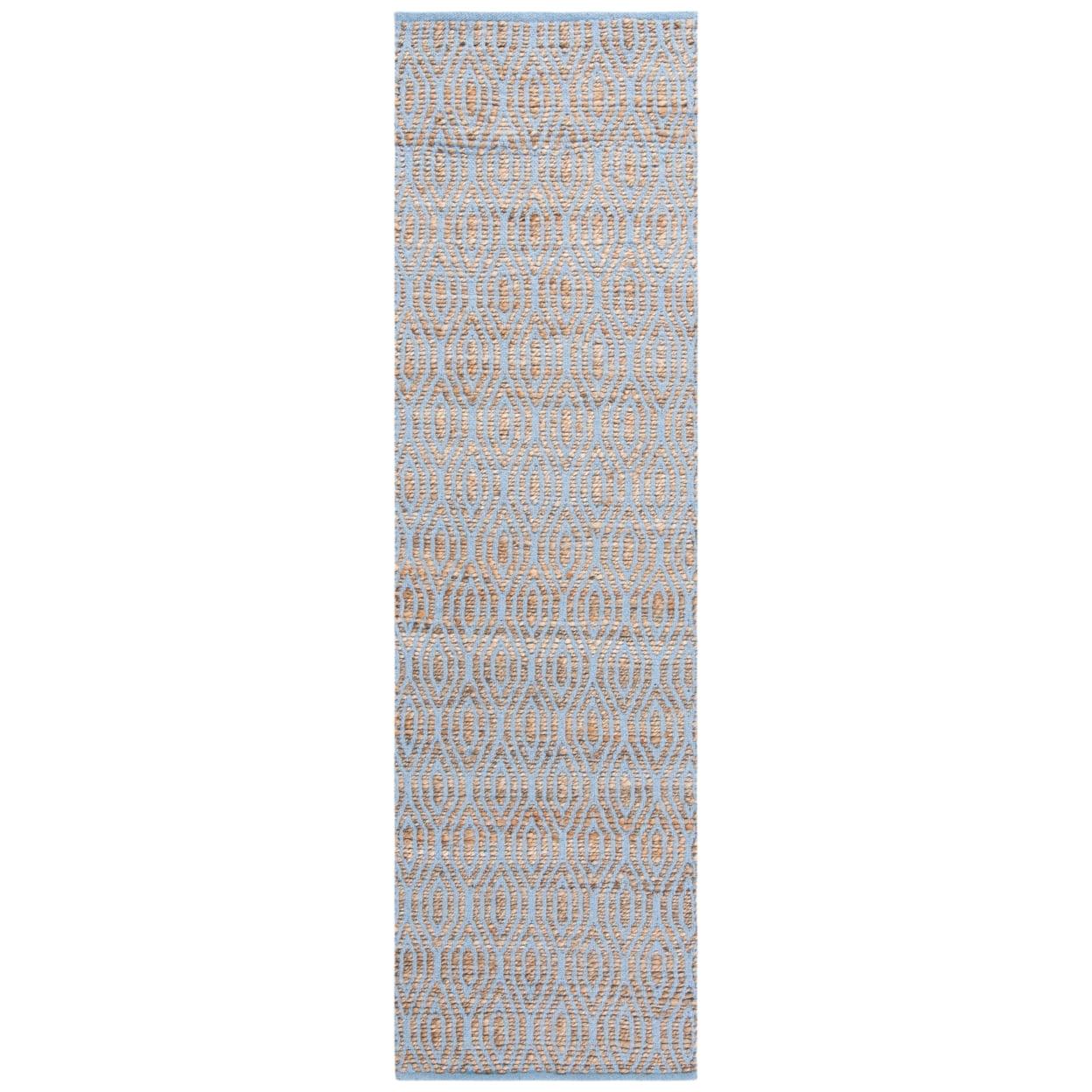 Cape Cod CAP822 Woven Indoor Runner Rug - Silver/Natural - 2'3"x12' - Safavieh