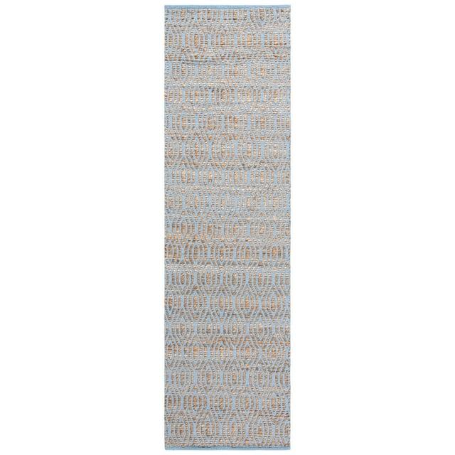 Cape Cod CAP822 Woven Indoor Runner Rug - Silver/Natural - 2'3"x12' - Safavieh