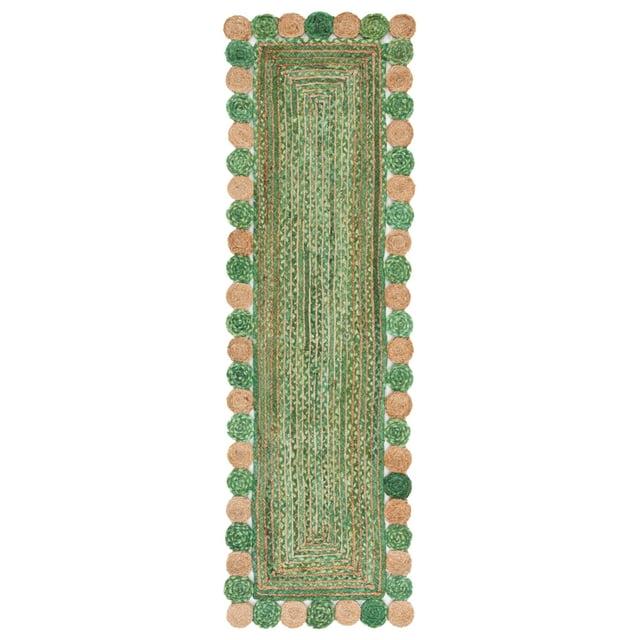Cape Cod CAP201 Woven Indoor Area Rug - Green/Natural - 9'x12' - Safavieh