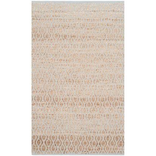 Cape Cod CAP821 Hand Woven Accent Rug - Silver/Natural - 3'x5' - Safavieh.