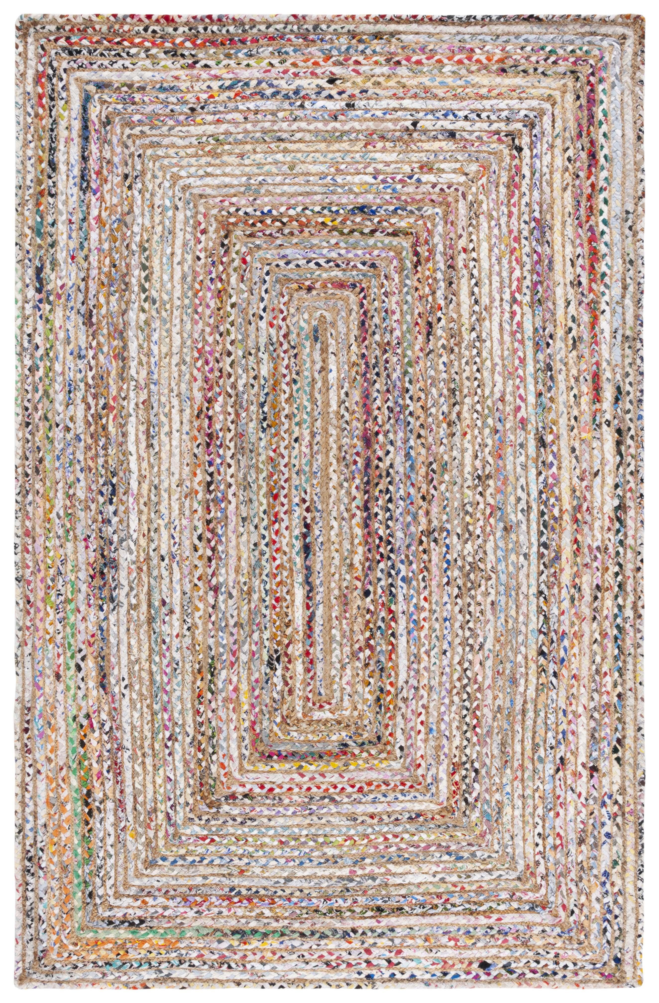 Cape Cod CAP202 Woven Indoor Area Rug - Beige/Multi - 5'x8' - Safavieh