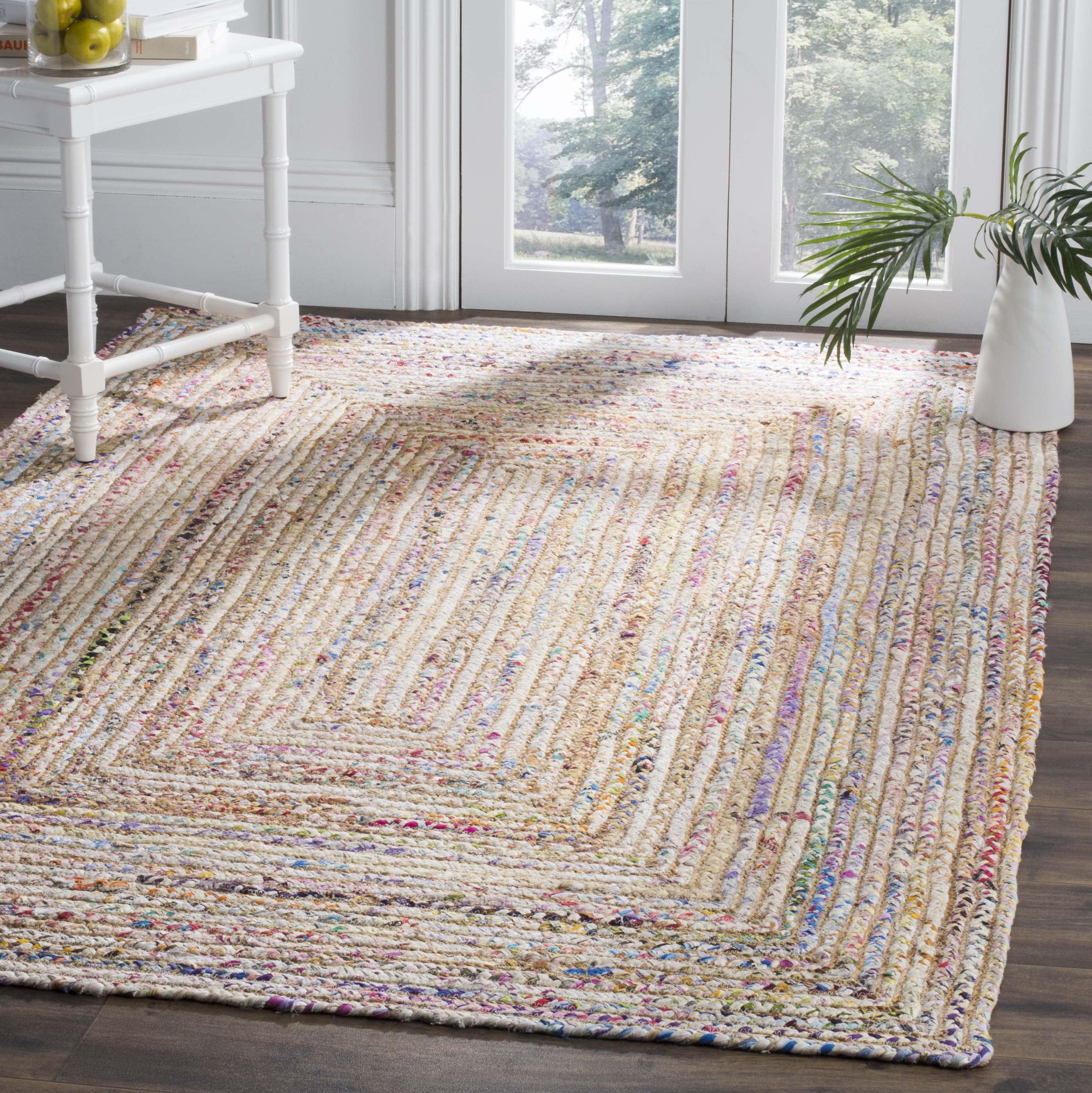 Cape Cod CAP202 Woven Indoor Area Rug - Beige/Multi - 6'x9' - Safavieh