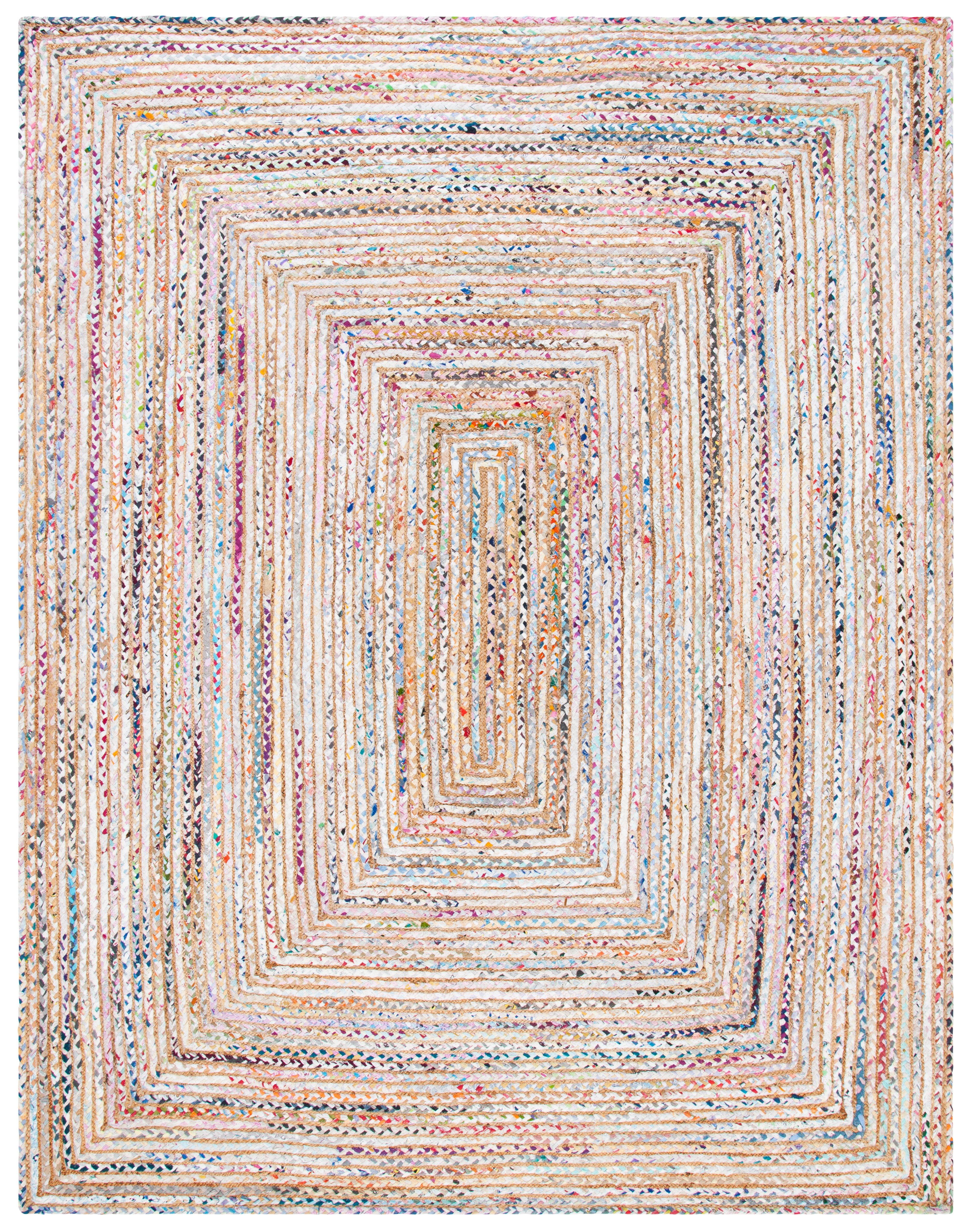 Cape Cod CAP202 Woven Indoor Area Rug - Beige/Multi - 10'x14' - Safavieh