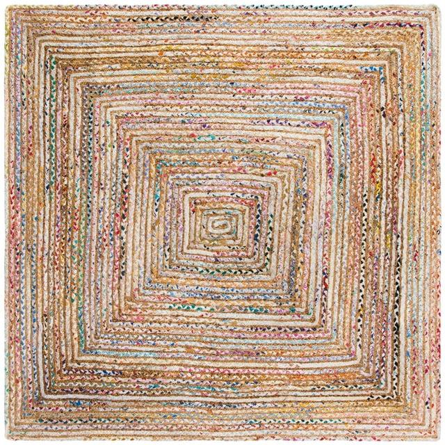 SAFAVIEH Cape Cod Miah Geometric Area Rug, Beige/Multi, 12' x 12' Square