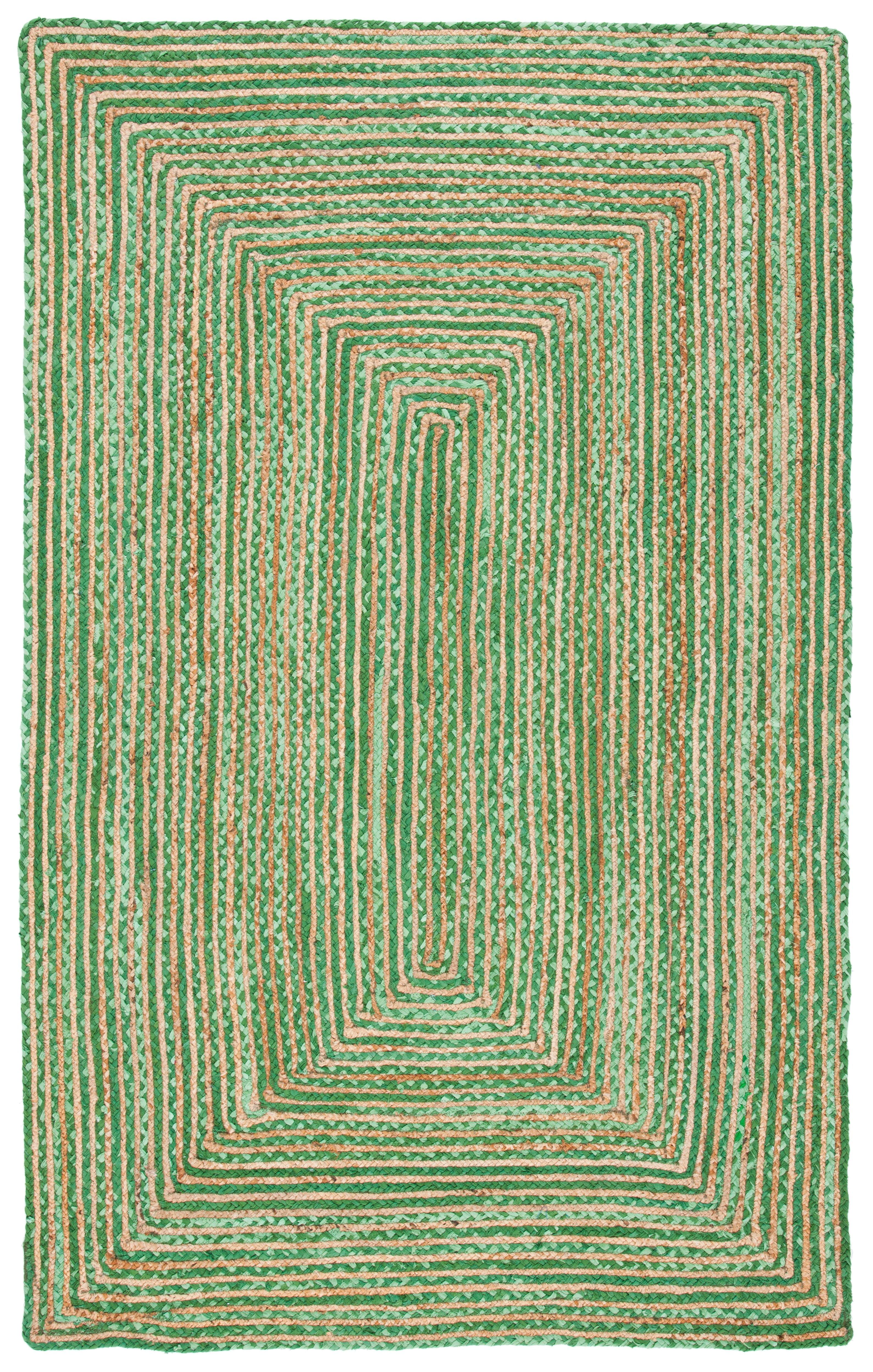 Cape Cod CAP202 Woven Indoor Area Rug - Green/Natural - 2'x3' - Safavieh