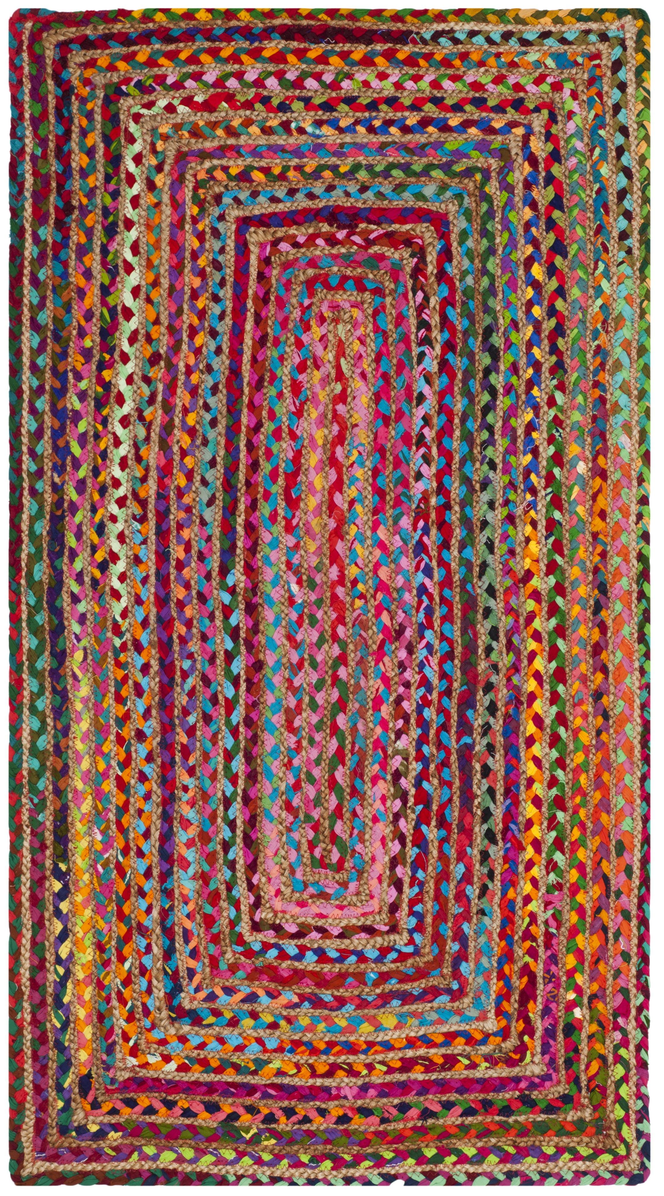 Cape Cod CAP202 Woven Indoor Area Rug - Red/Multi - 2'3"x4' - Safavieh