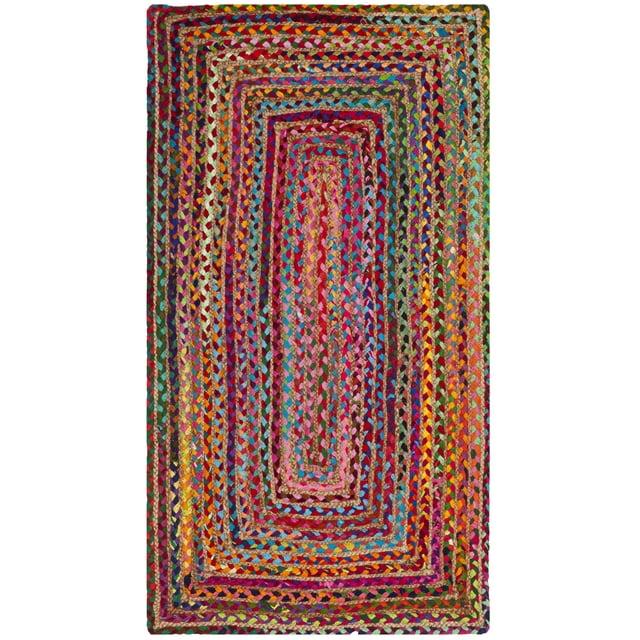 Cape Cod CAP202 Woven Indoor Area Rug - Red/Multi - 2'3"x4' - Safavieh