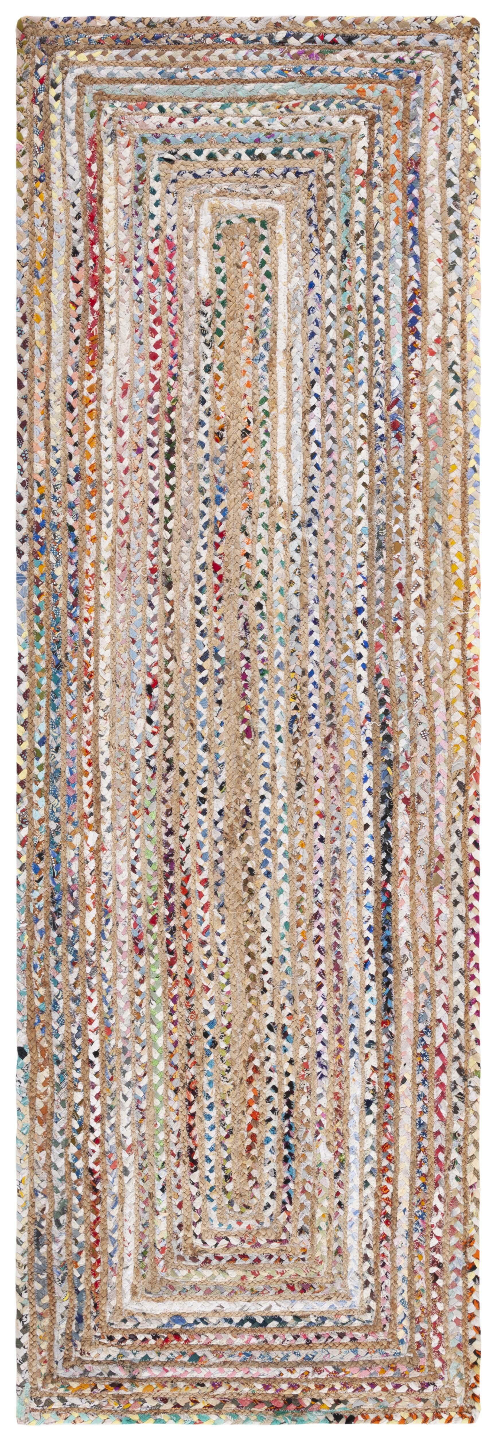 Cape Cod CAP202 Woven Indoor Runner Rug - Beige/Multi - 2'3"x8' - Safavieh