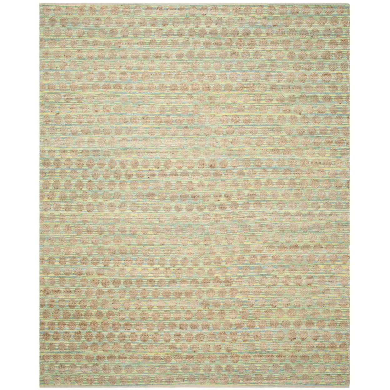 Cape Cod CAP820 Woven Indoor Area Rug - Teal/Natural - 4'x6' - Safavieh