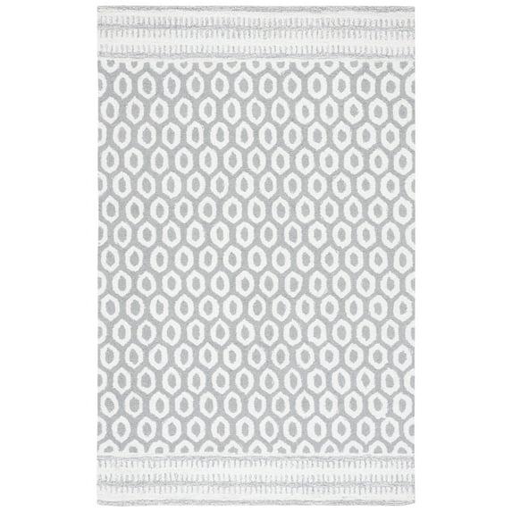 Capri CPR708 Tufted Indoor Area Rug - Ivory/Grey - 5'x8' - Safavieh