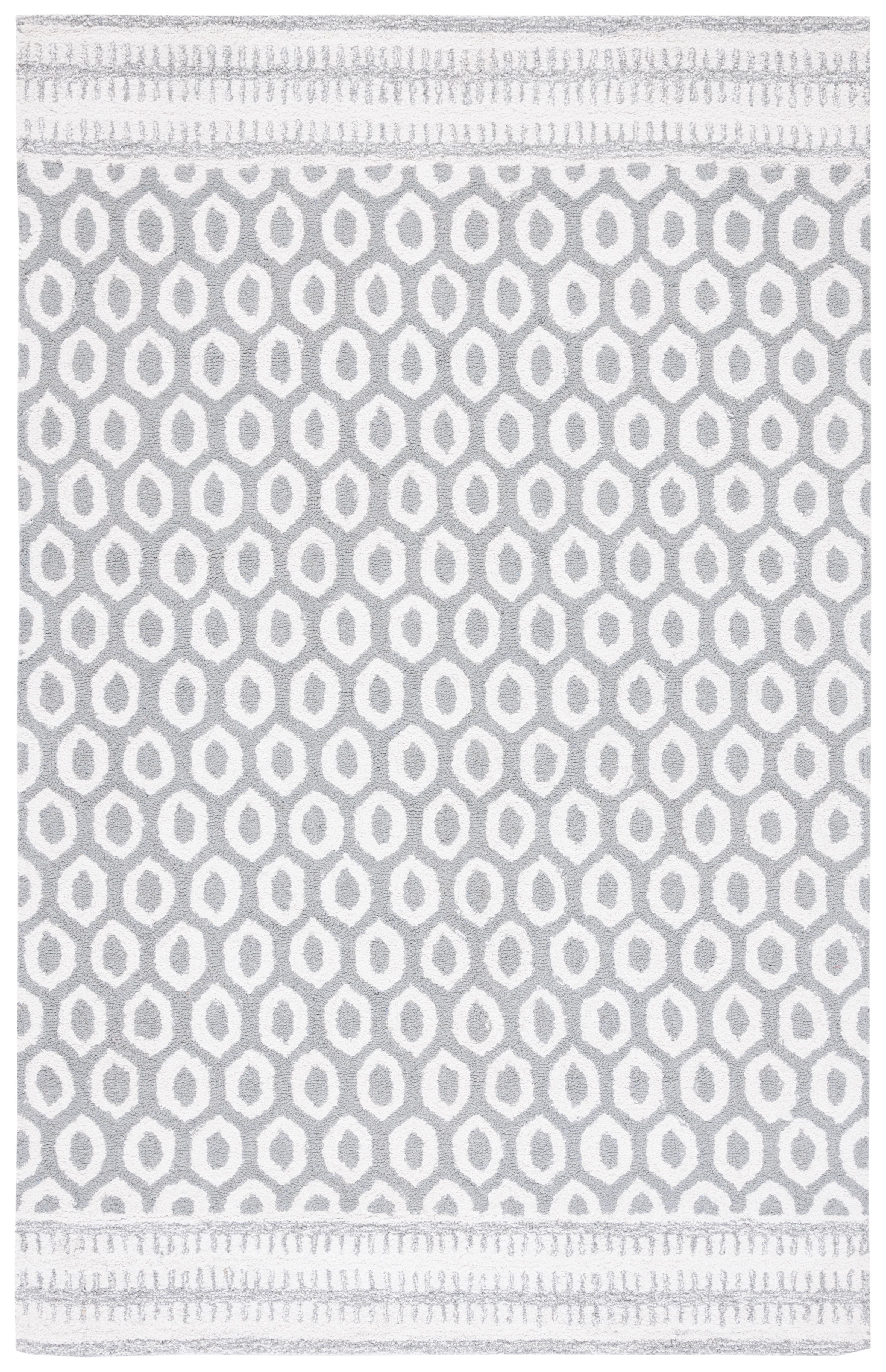 Capri CPR708 Tufted Indoor Area Rug - Ivory/Grey - 8'x10' - Safavieh
