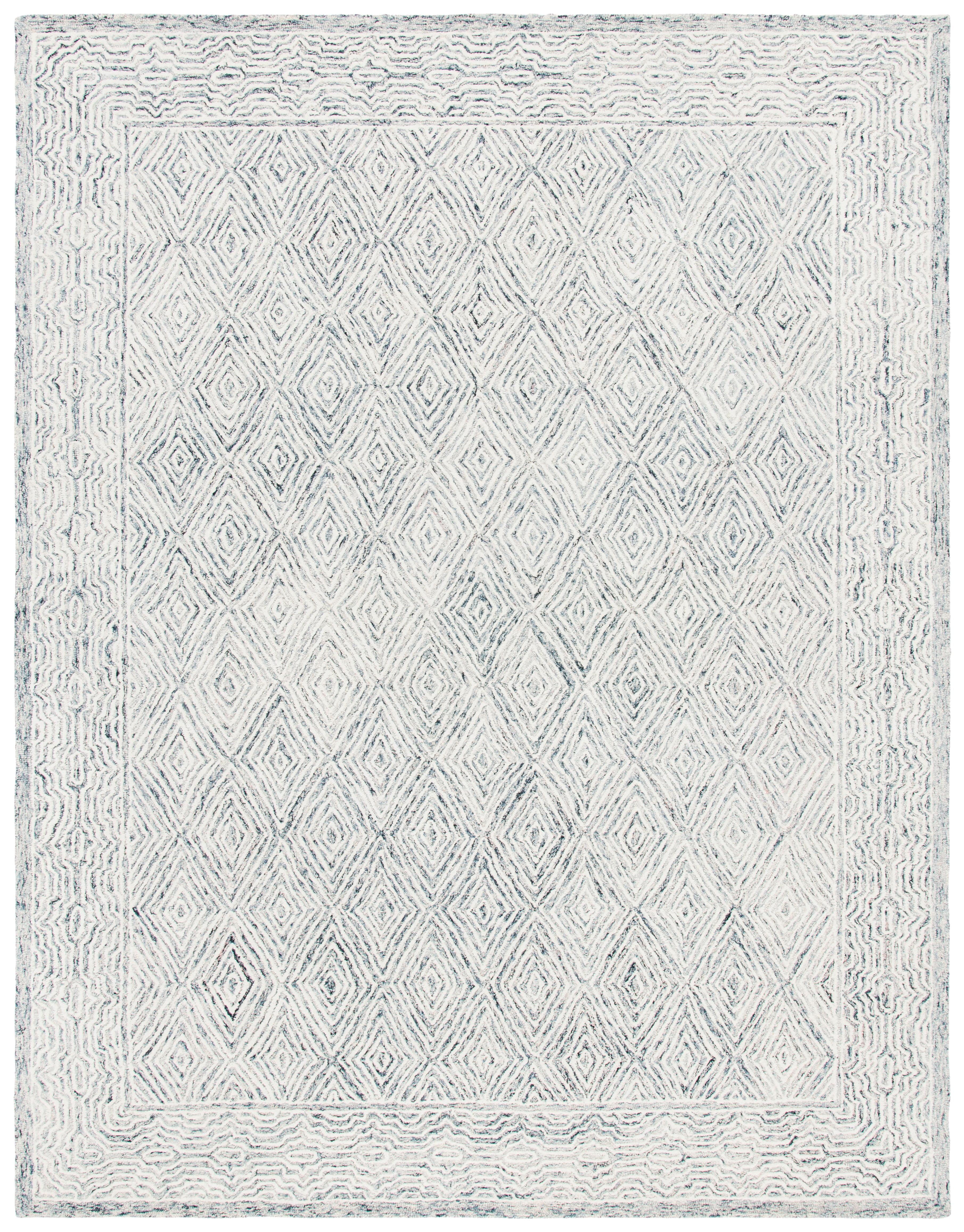 Capri CPR217 Hand Tufted Area Rug - Ivory/Blue - 8'x10' - Safavieh.