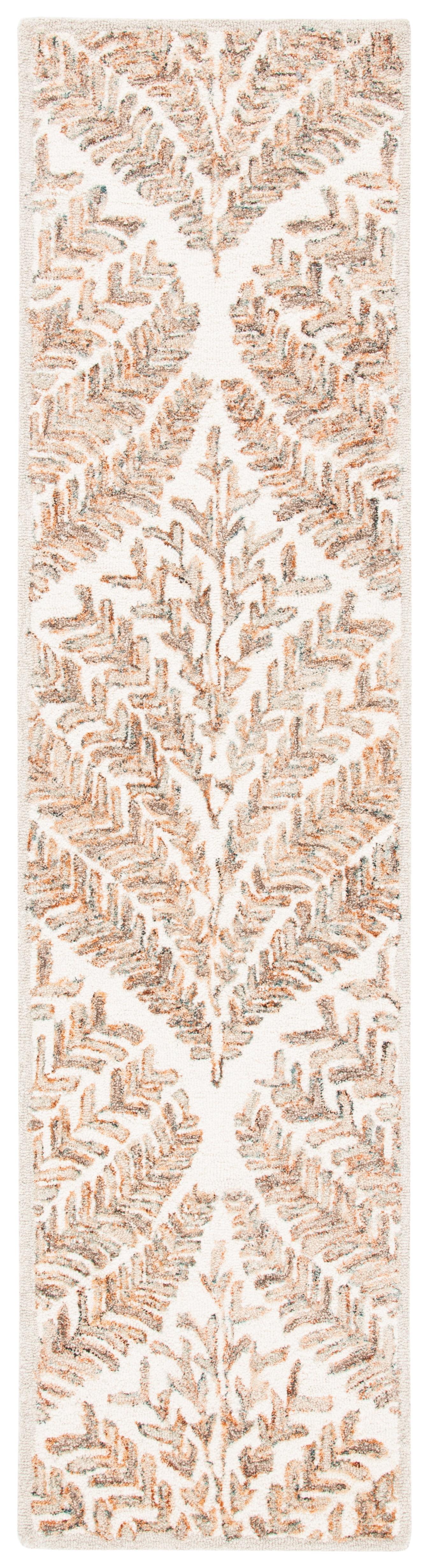 Capri CPR208 Tufted Indoor Runner Rug - Ivory/Brown - 2'3"x13' - Safavieh