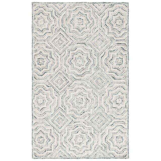 Capri CPR215 Tufted Indoor Area Rug - Beige/Blue - 6'x9' - Safavieh