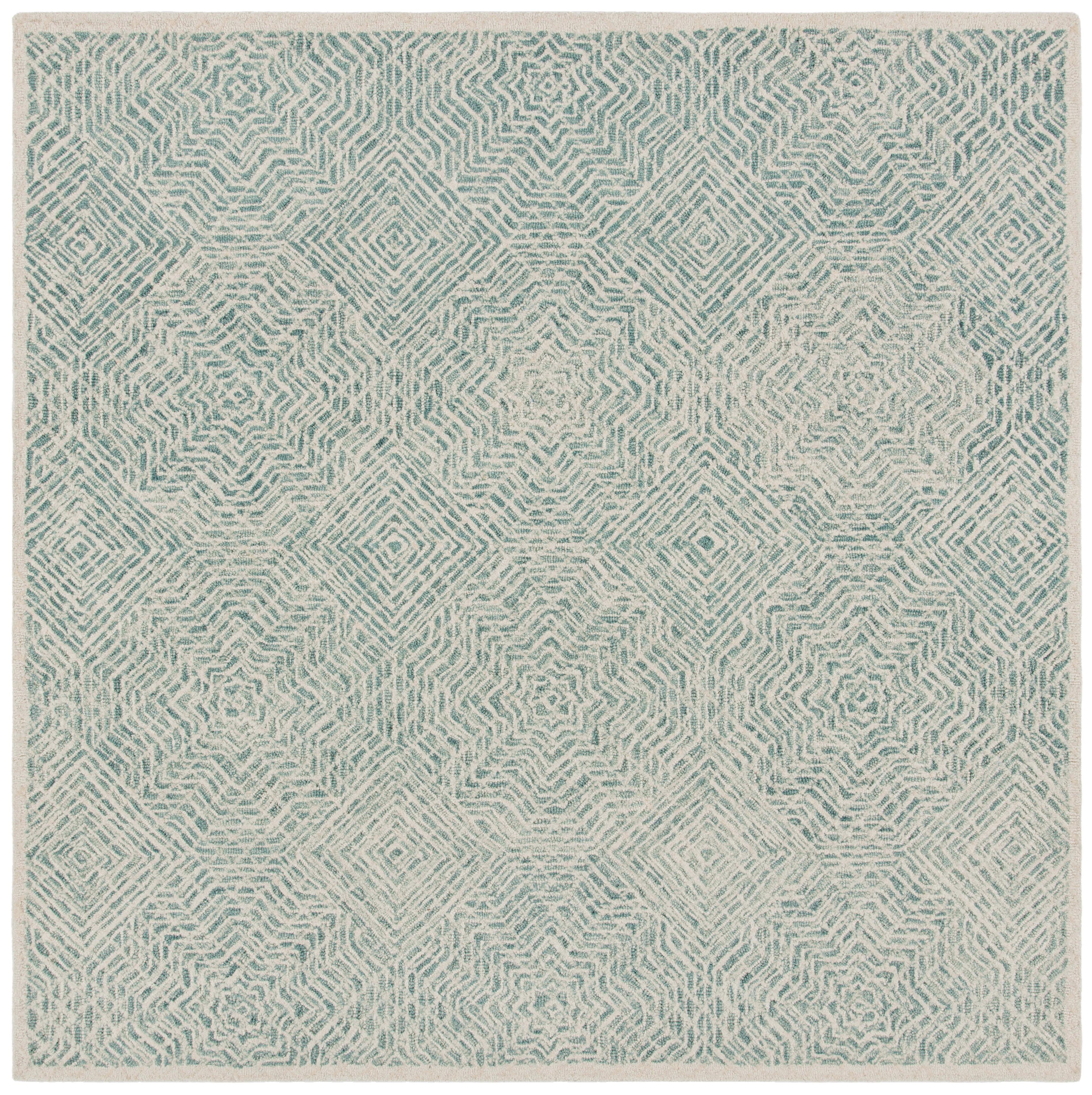 Capri CPR215 Tufted Indoor Area Rug - Blue/Ivory - 7'x7' - Safavieh
