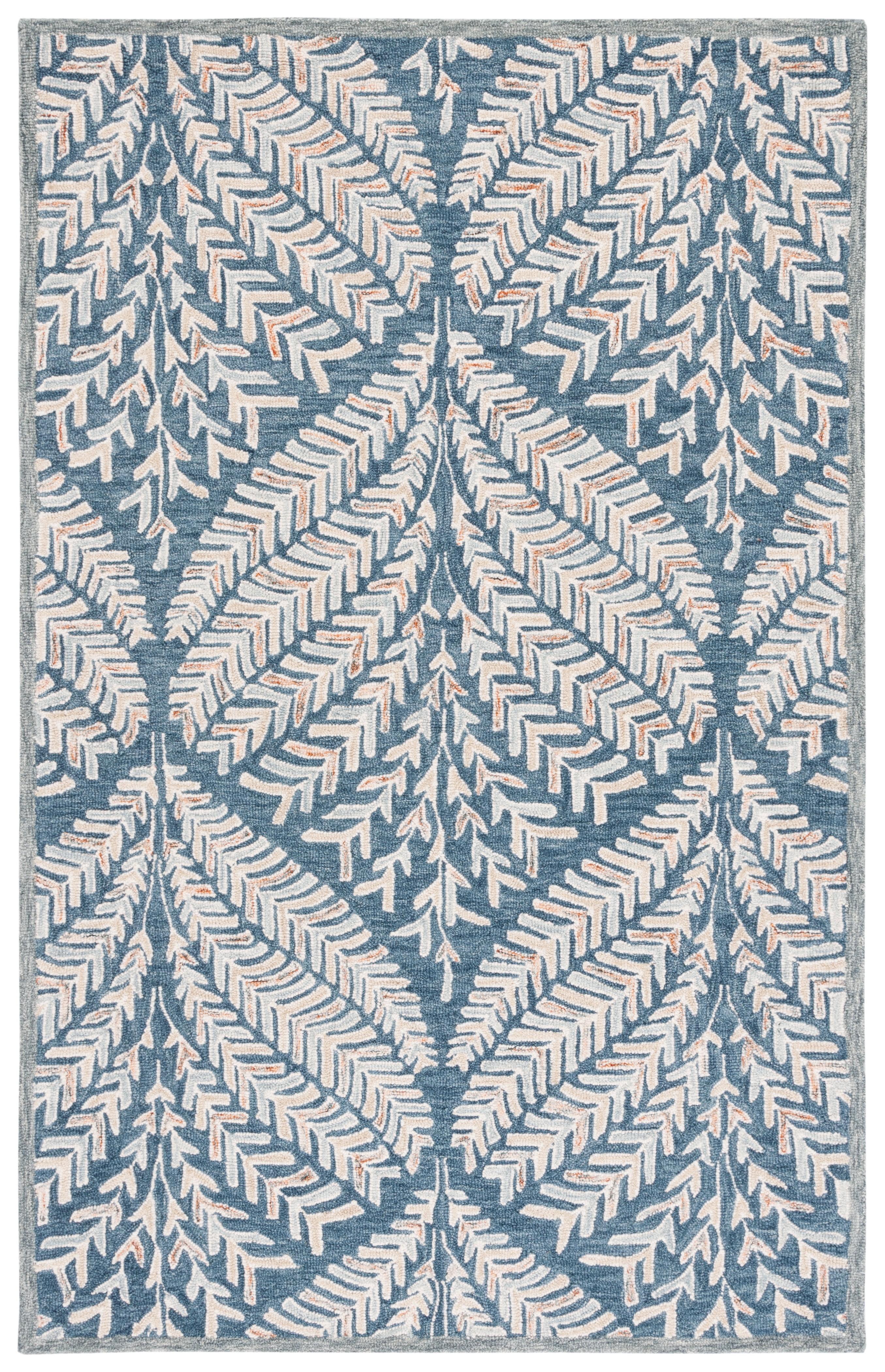 Chaithra Hand Tufted Wool Floral Rug