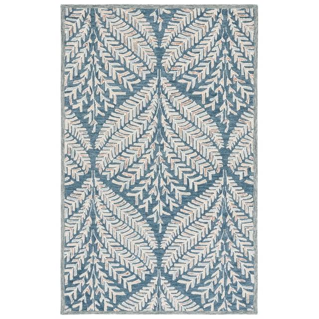 Chaithra Hand Tufted Wool Floral Rug