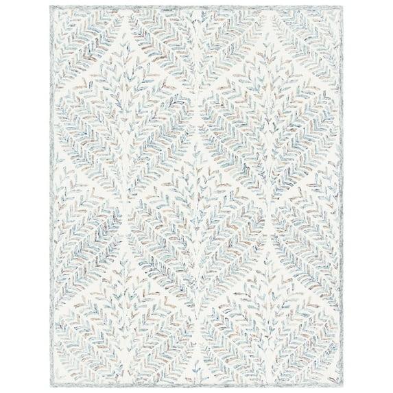 Capri CPR208 Tufted Indoor Area Rug - Ivory/Blue - 9'x12' - Safavieh