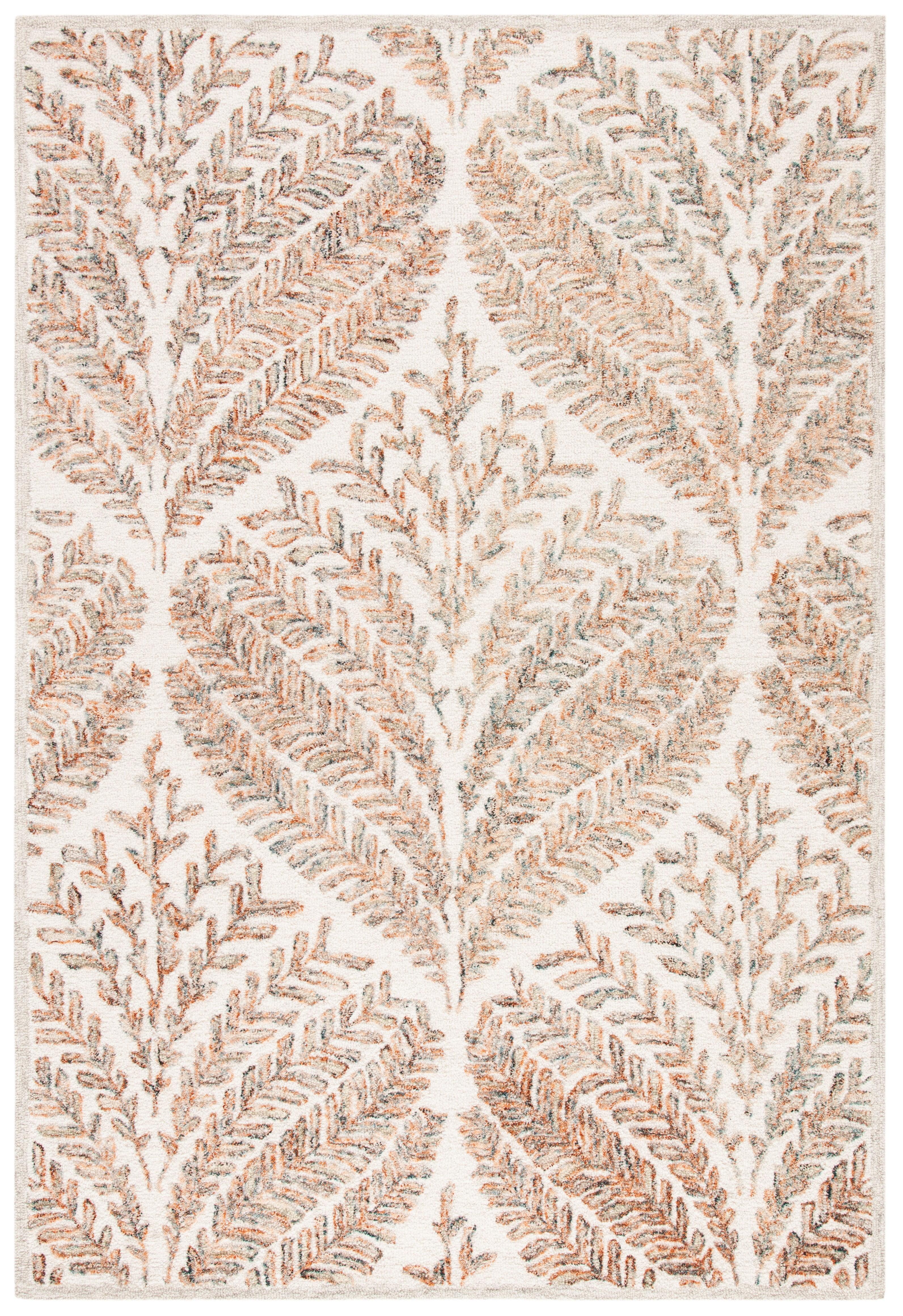 Capri CPR208 Tufted Indoor Area Rug - Ivory/Brown - 4'x6' - Safavieh
