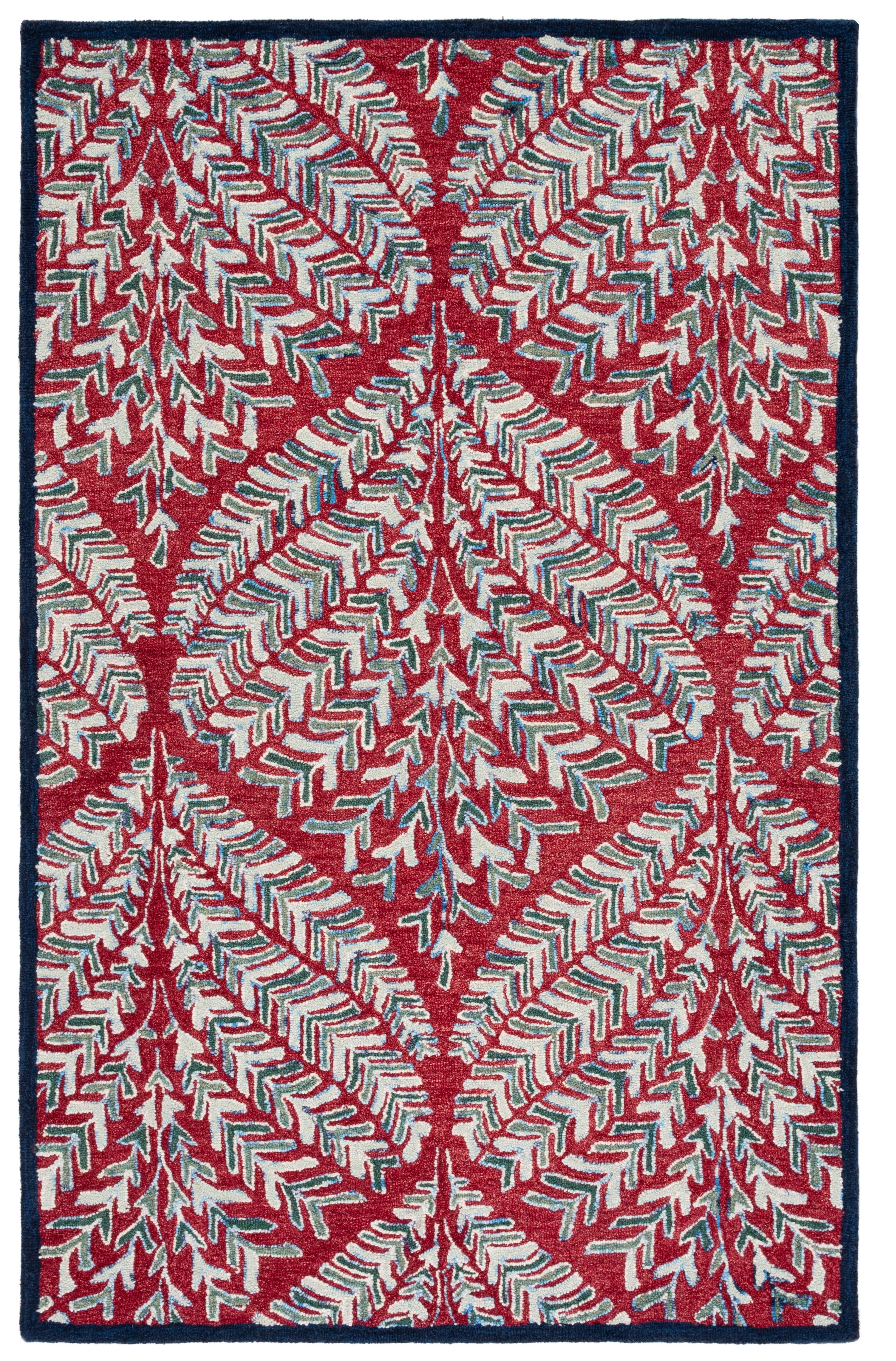 Chaitra Hand Tufted Wool Floral Rug