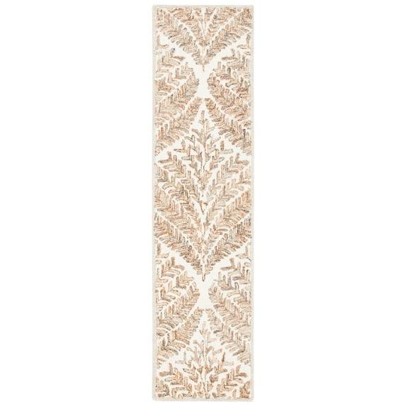 Capri CPR208 Tufted Indoor Runner Rug - Ivory/Brown - 2'3"x7' - Safavieh