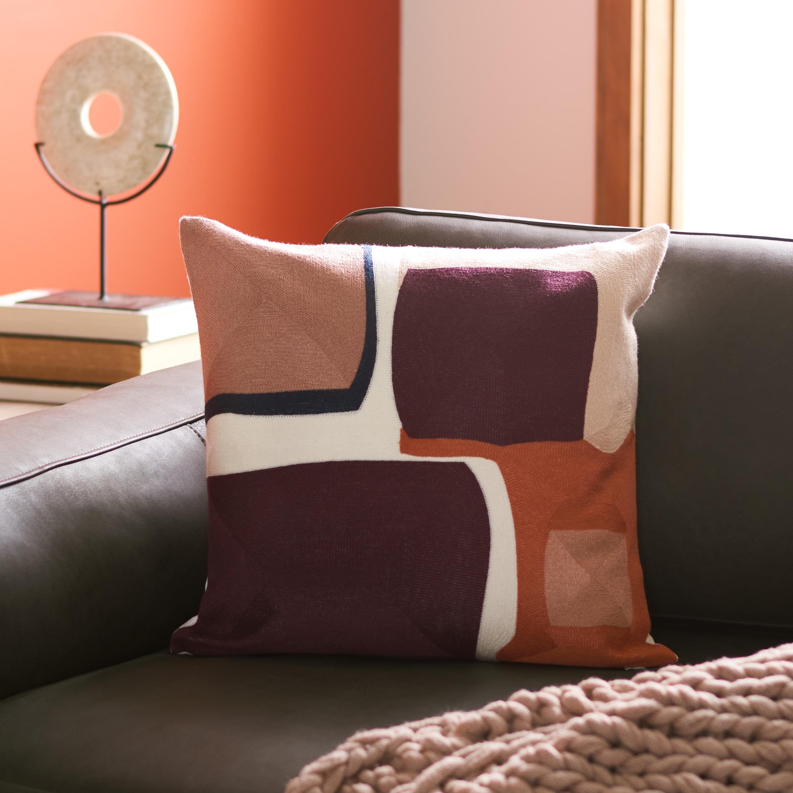 Safavieh Carlee Abstract Cotton Blend Reversible Throw Pillow