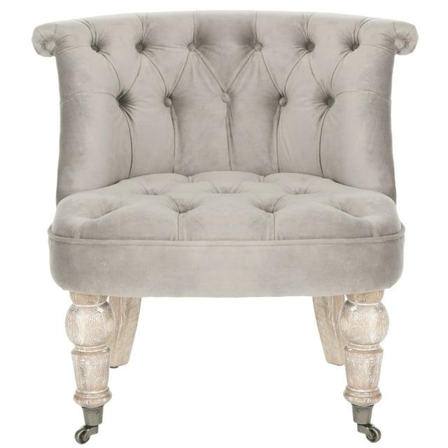 Carlin Tuffted Chair - MCR4711 - Mushroom - Safavieh