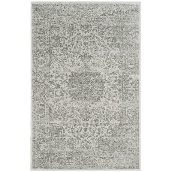 Carnegie CNG631 Power Loomed Accent Rug - Cream/Dark Grey - 2'3"x4' - Safavieh.