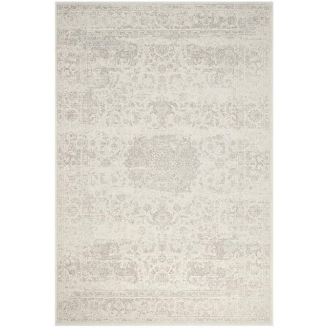Carnegie CNG631 Power Loomed Area Rug - Cream/Light Grey - 5'1"x7'6" - Safavieh.