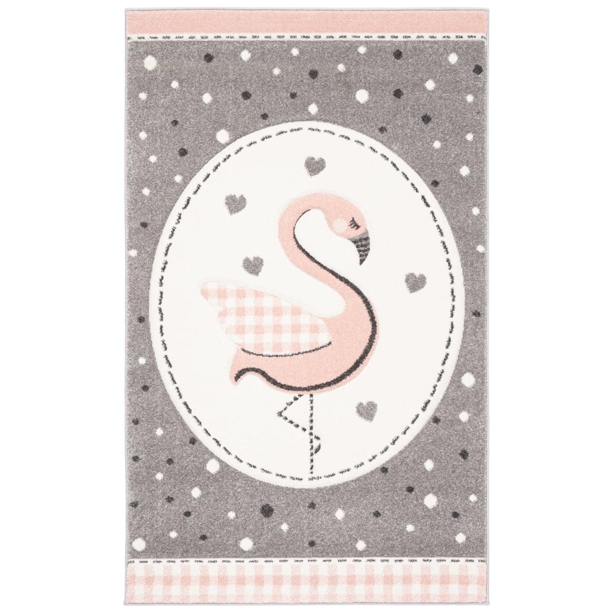 Carousel Kids CRK154 Power Loomed Area Rug - Pink/Ivory - 3'3"x5'3" - Safavieh.