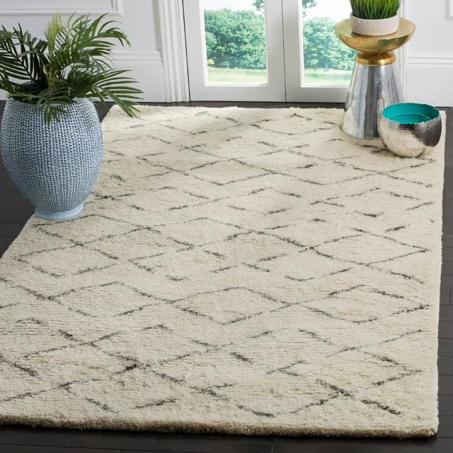 Casablanca CSB847 Hand Tufted Indoor Area Rug - Ivory/Grey - 9'x12' - Safavieh