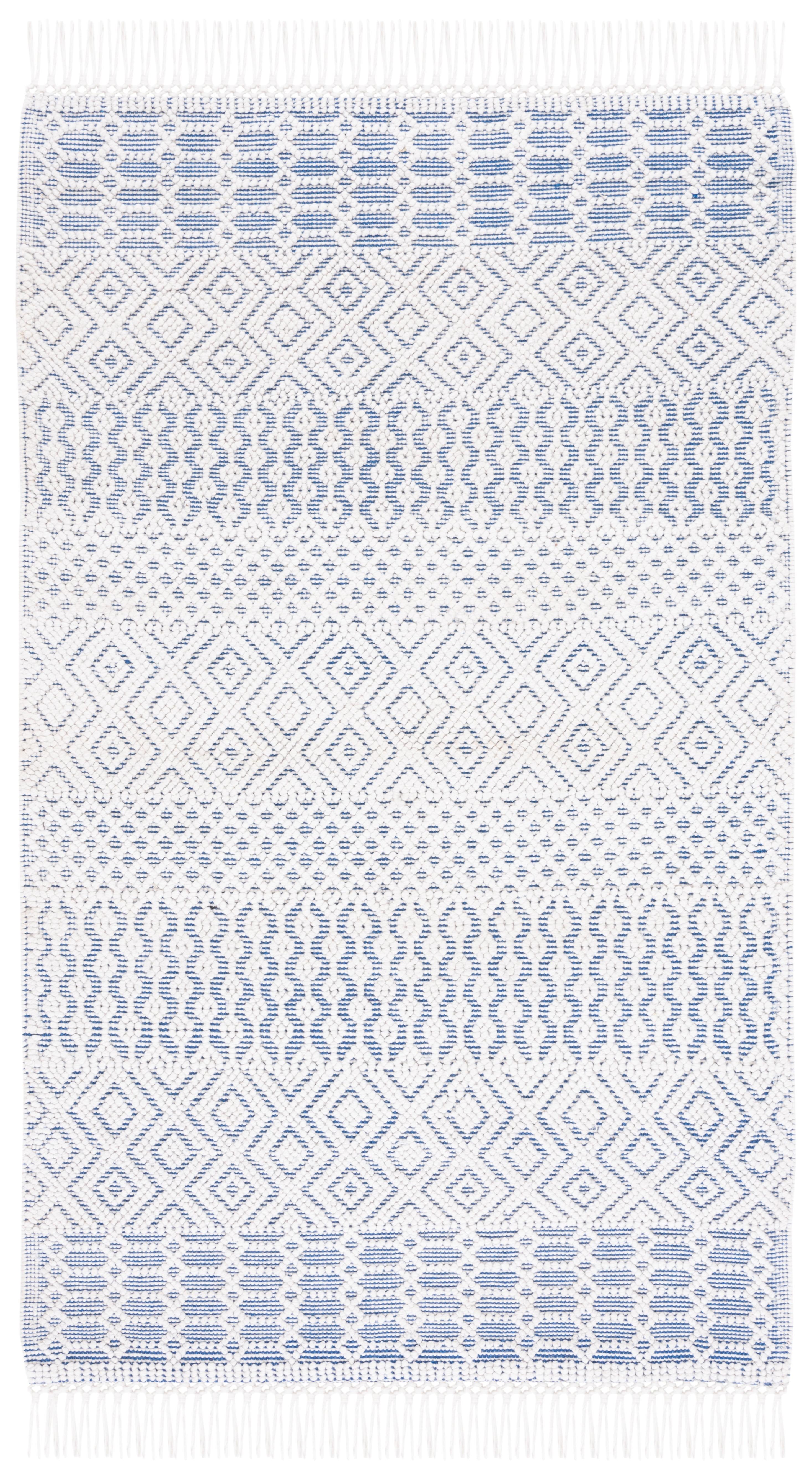 Casablanca CSB276 Hand Woven Indoor Area Rug - Blue/Ivory - 8'x10' - Safavieh