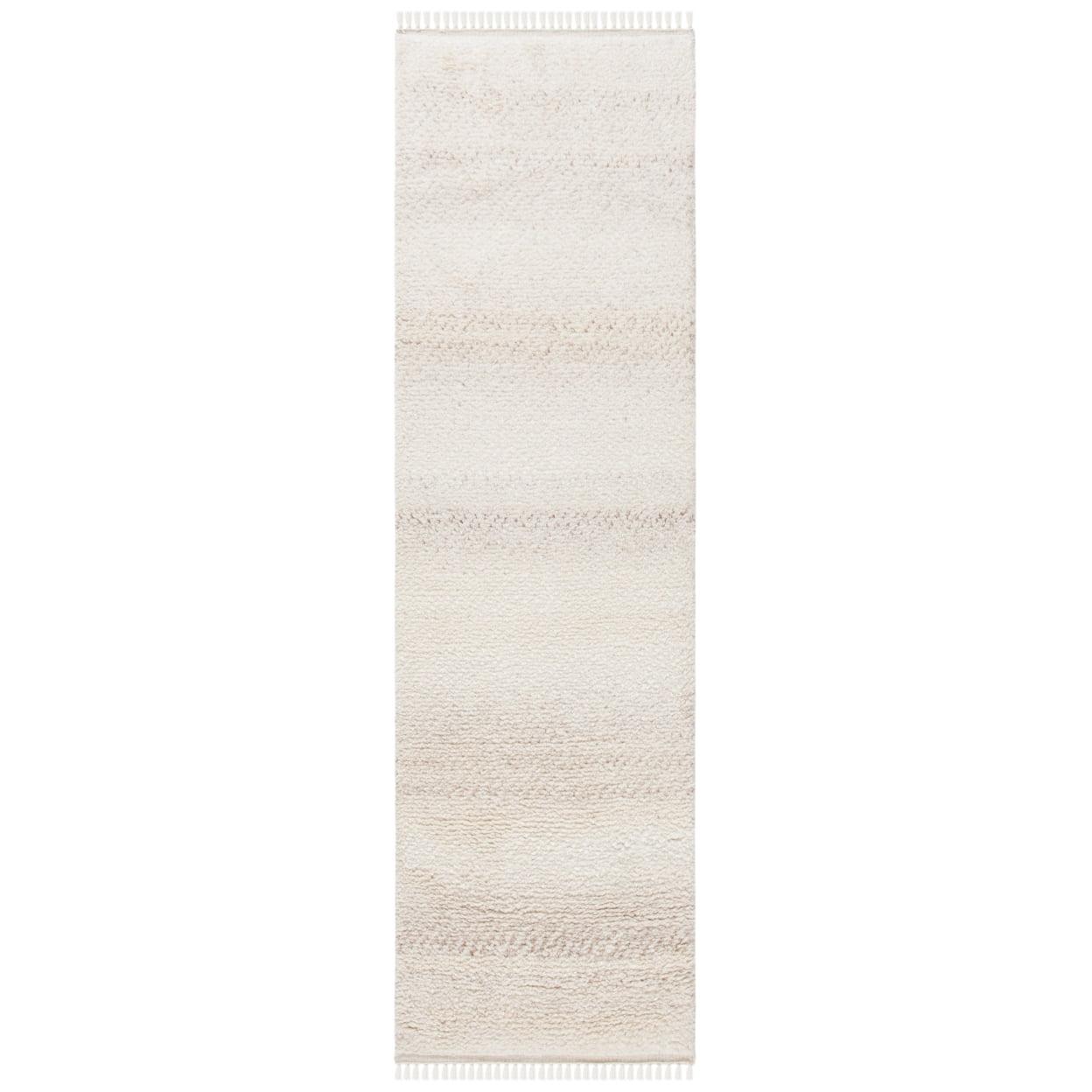 Casablanca CSB521 Hand Knotted Indoor Runner Rug - Beige - 2'3"x8' - Safavieh