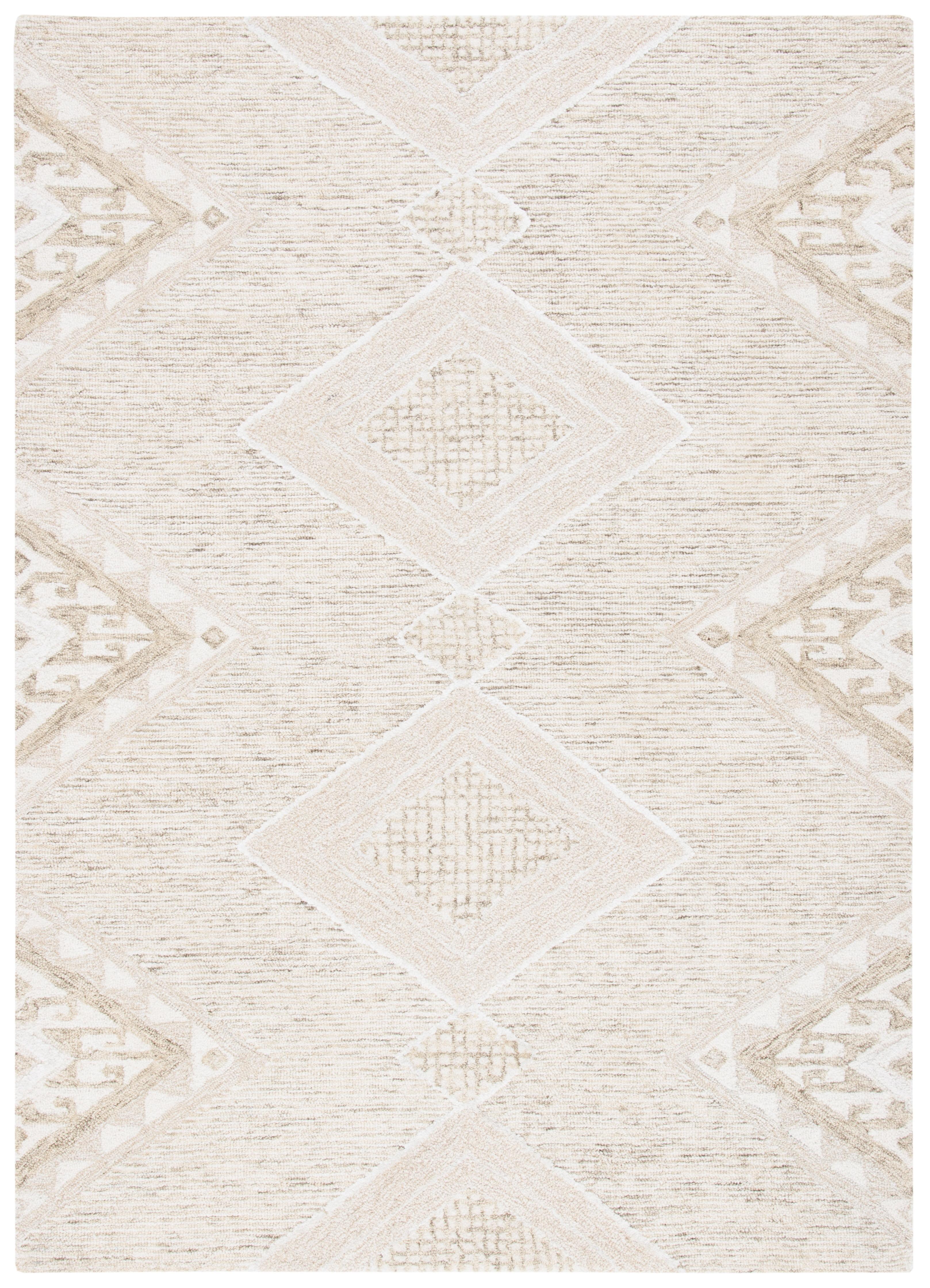 Casablanca Gold and Sage Hand-Tufted Wool Shag Rug