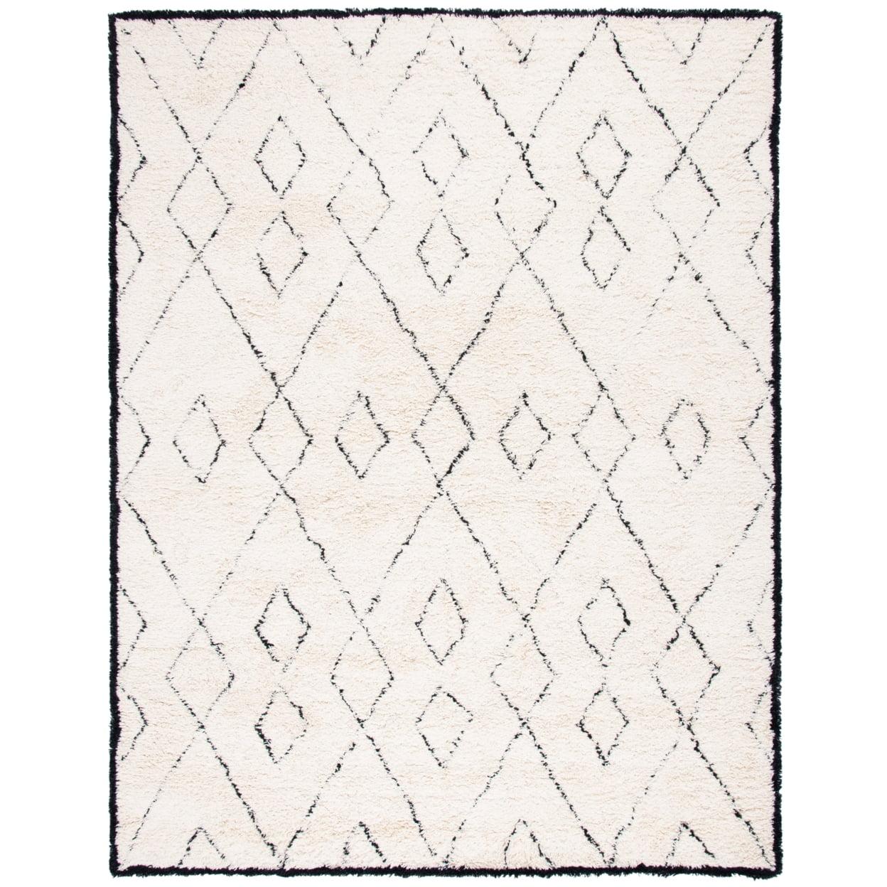 Casablanca CSB917 Hand Tufted Area Rug - Ivory/Black - 3'x5' - Safavieh.