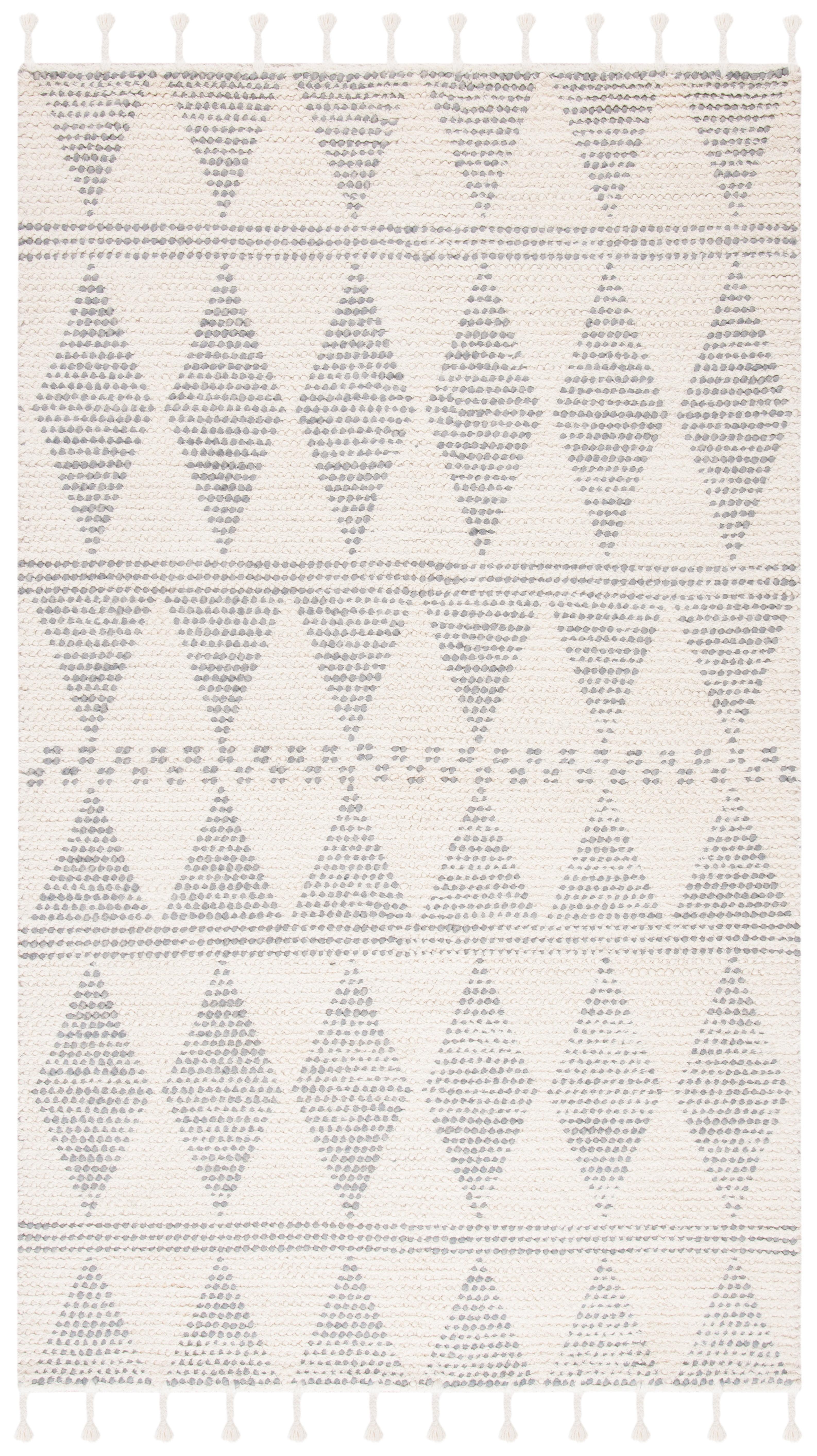 Casablanca CSB488 Hand Woven Area Rug - Ivory/Grey - 5'x8' - Safavieh.