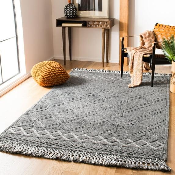 Casablanca CSB664 Hand Tufted Area Rug - Charcoal - 8'x10' - Safavieh.