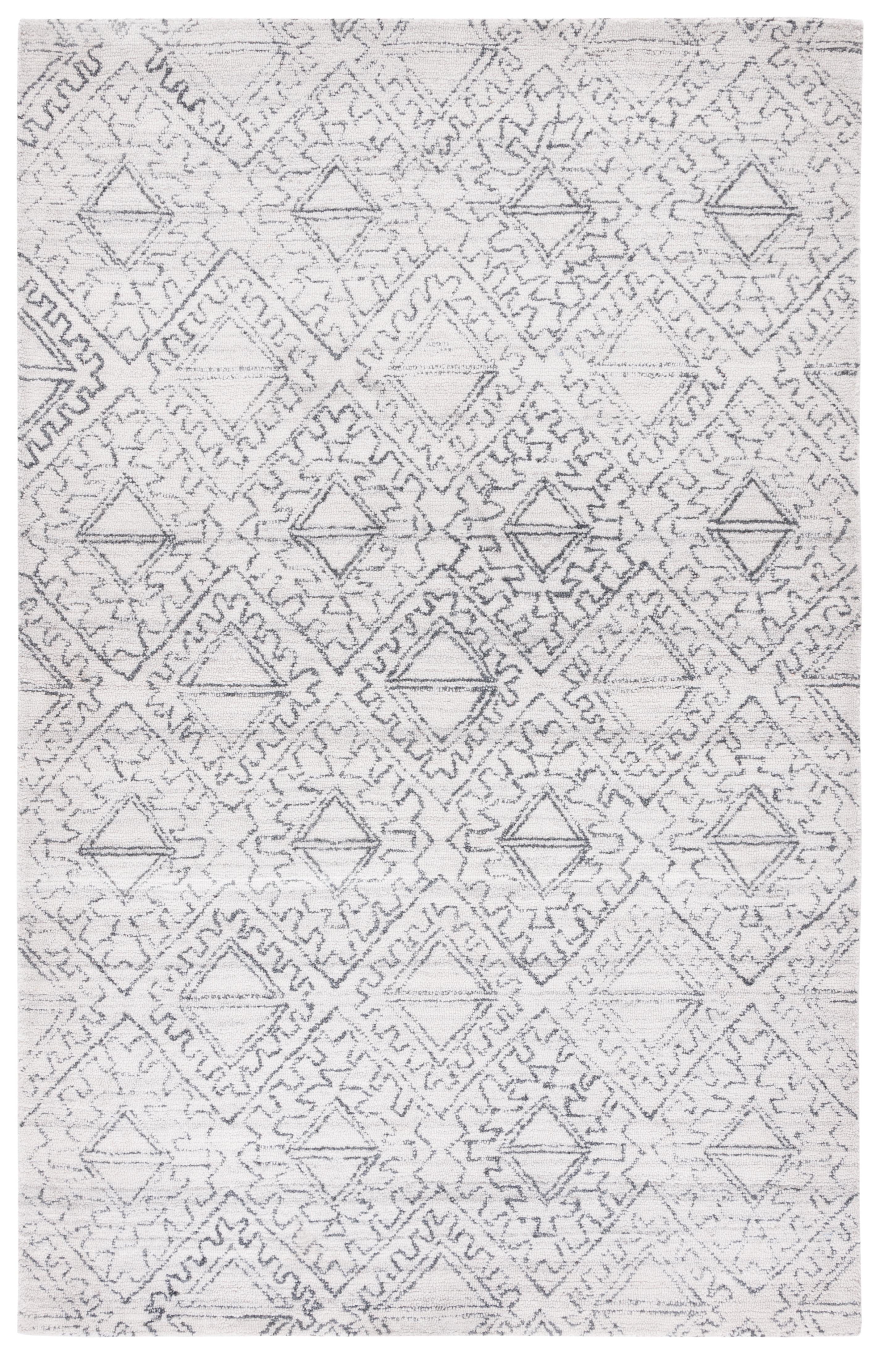 Casablanca CSB241 Hand Tufted Area Rug - Ivory/Black - 3'x5' - Safavieh..